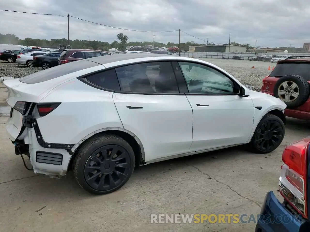3 Фотография поврежденного автомобиля 5YJYGDEEXMF088542 TESLA MODEL Y 2021