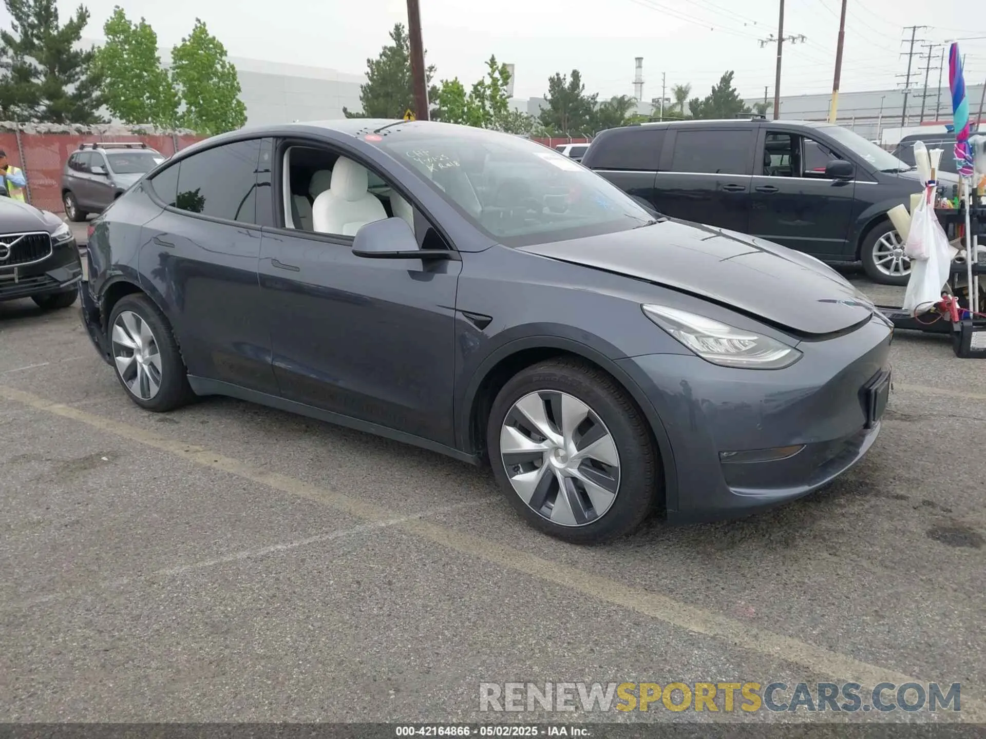 1 Photograph of a damaged car 5YJYGDEEXMF092901 TESLA MODEL Y 2021
