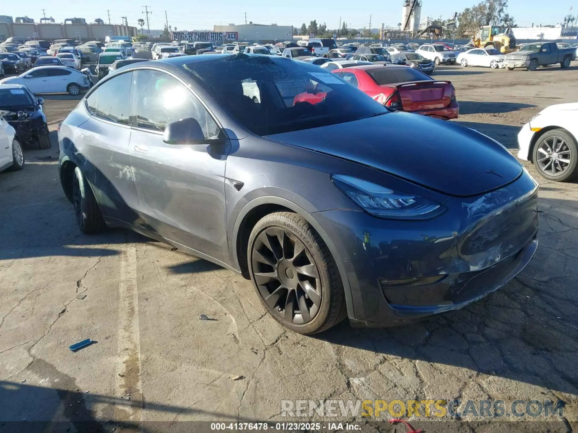 1 Фотография поврежденного автомобиля 5YJYGDEEXMF095345 TESLA MODEL Y 2021