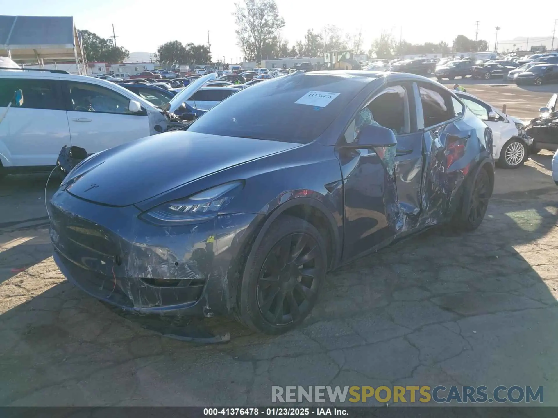 2 Фотография поврежденного автомобиля 5YJYGDEEXMF095345 TESLA MODEL Y 2021
