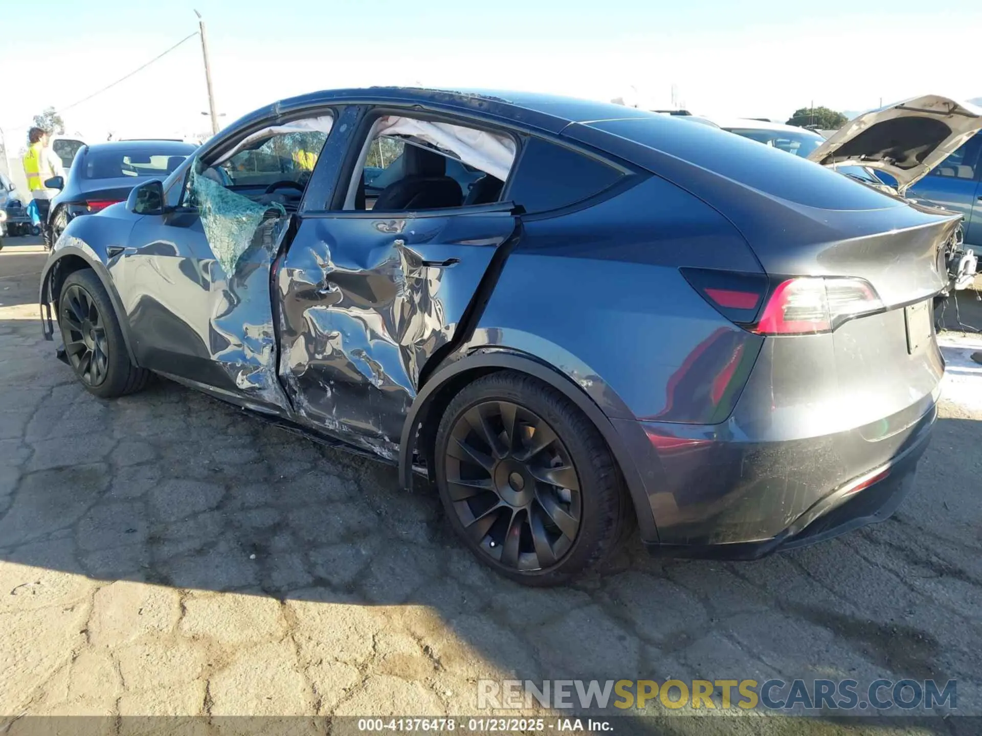 3 Фотография поврежденного автомобиля 5YJYGDEEXMF095345 TESLA MODEL Y 2021