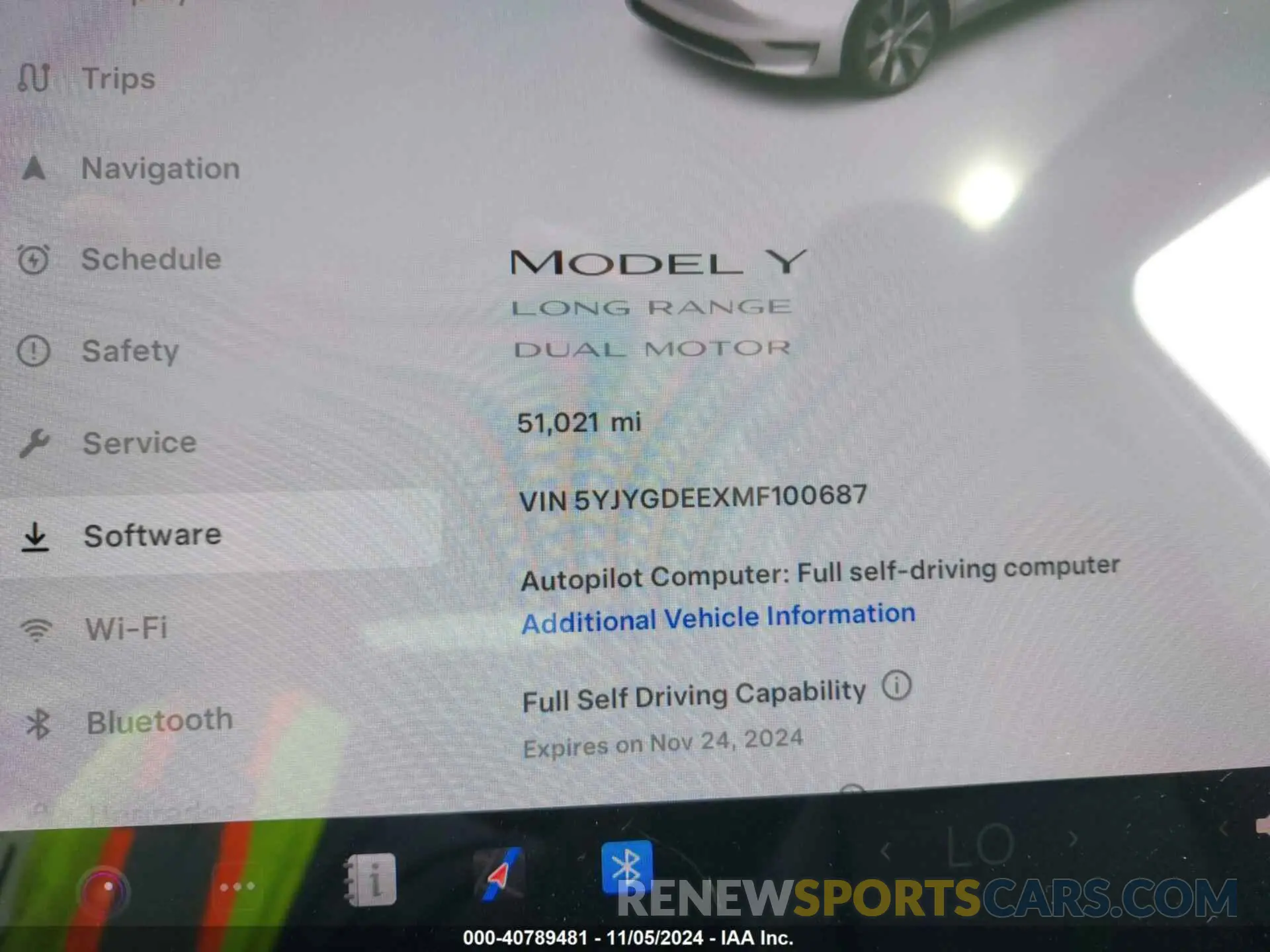 15 Photograph of a damaged car 5YJYGDEEXMF100687 TESLA MODEL Y 2021