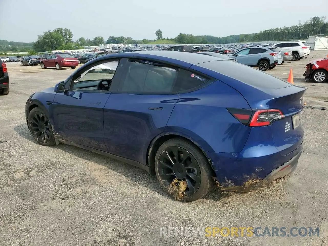 2 Фотография поврежденного автомобиля 5YJYGDEEXMF102035 TESLA MODEL Y 2021