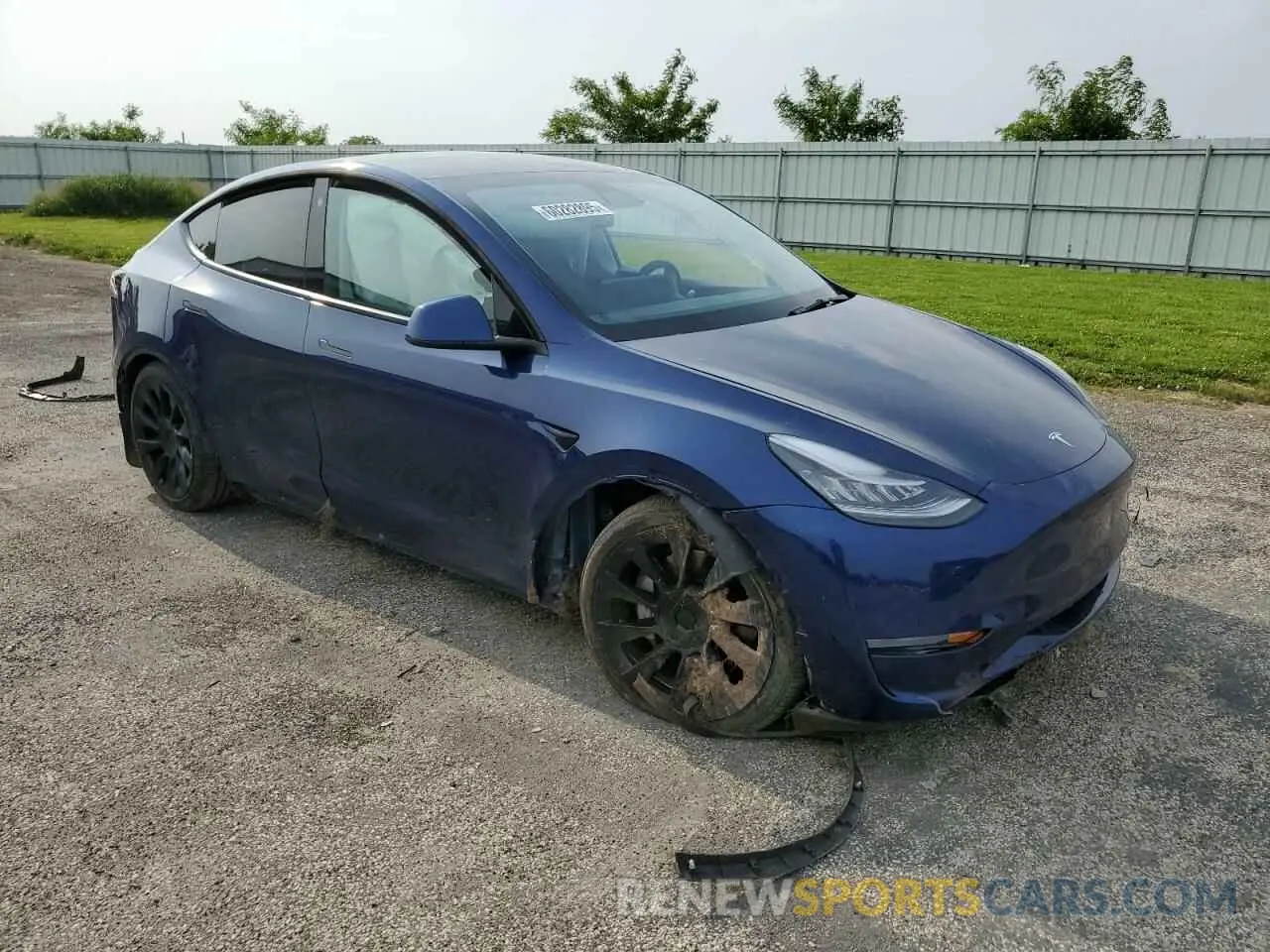 4 Фотография поврежденного автомобиля 5YJYGDEEXMF102035 TESLA MODEL Y 2021