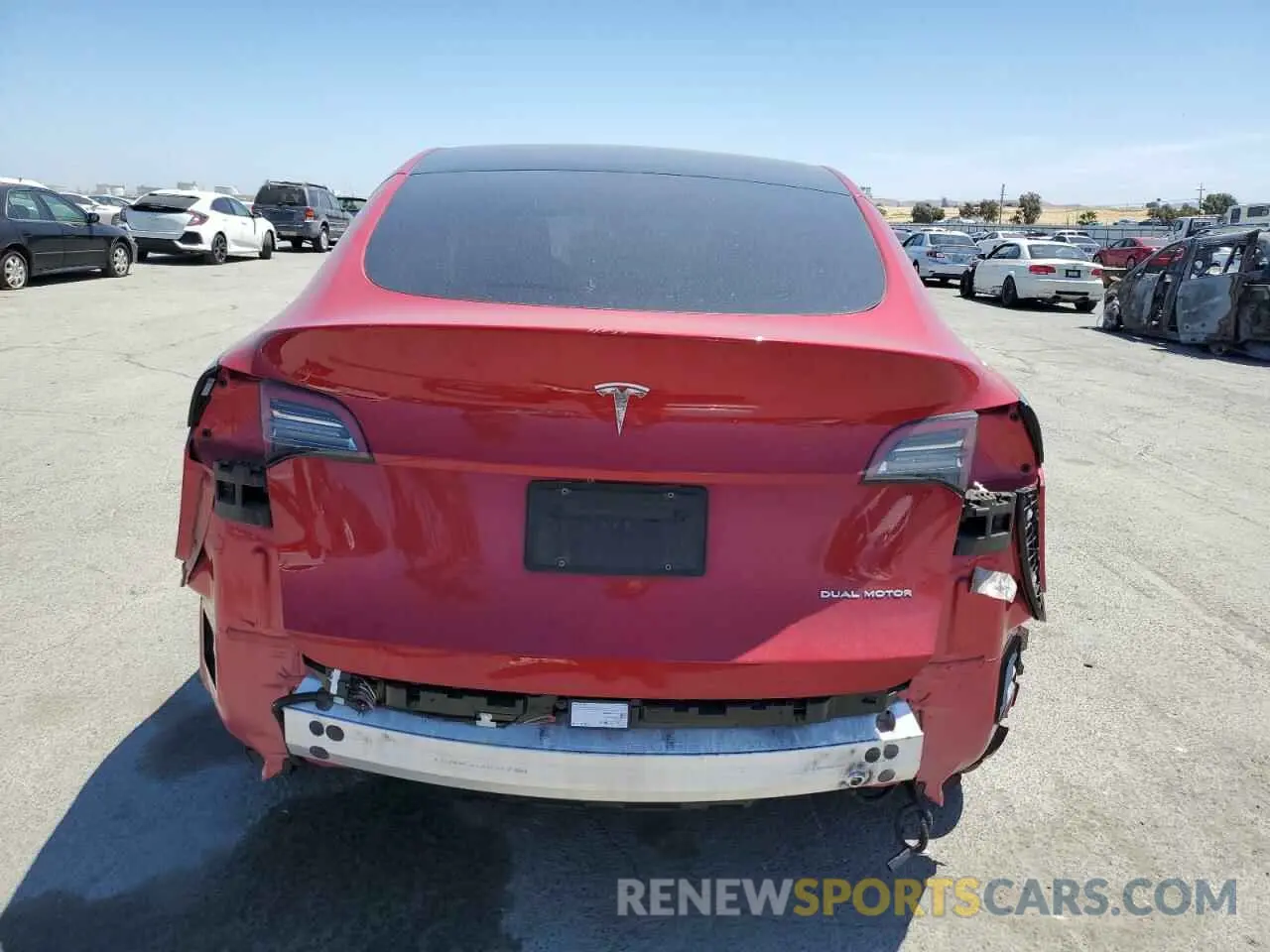 6 Фотография поврежденного автомобиля 5YJYGDEEXMF145239 TESLA MODEL Y 2021