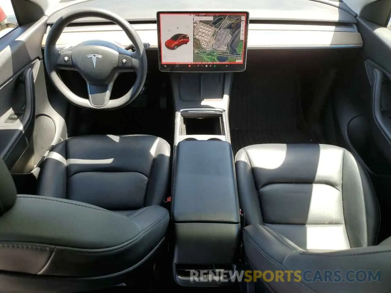 8 Фотография поврежденного автомобиля 5YJYGDEEXMF145239 TESLA MODEL Y 2021