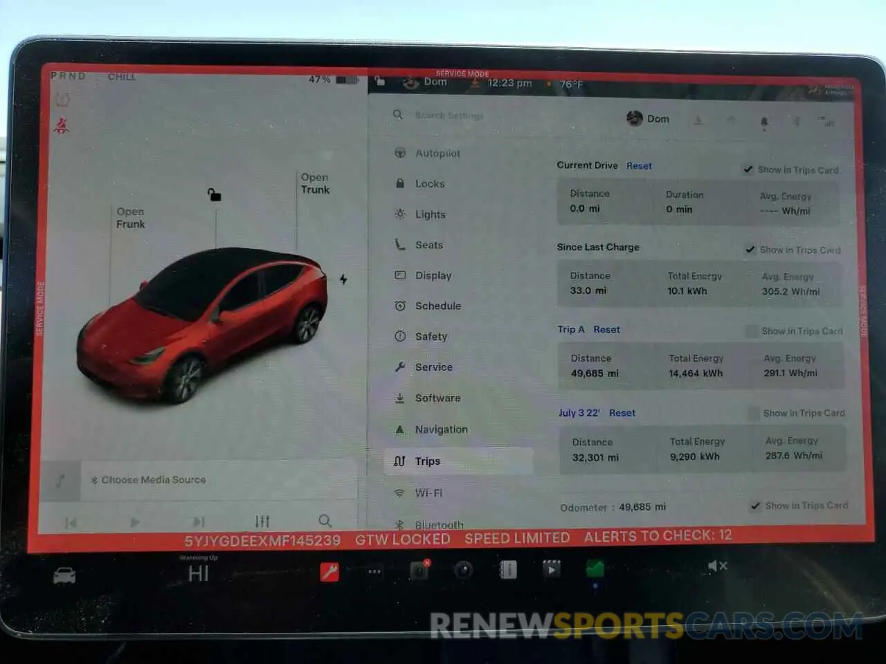 9 Фотография поврежденного автомобиля 5YJYGDEEXMF145239 TESLA MODEL Y 2021