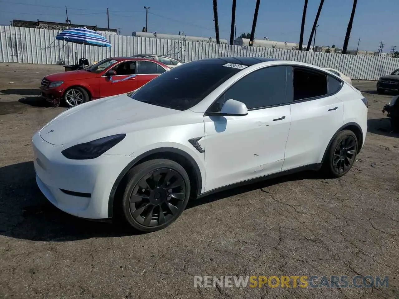 1 Photograph of a damaged car 5YJYGDEEXMF158864 TESLA MODEL Y 2021
