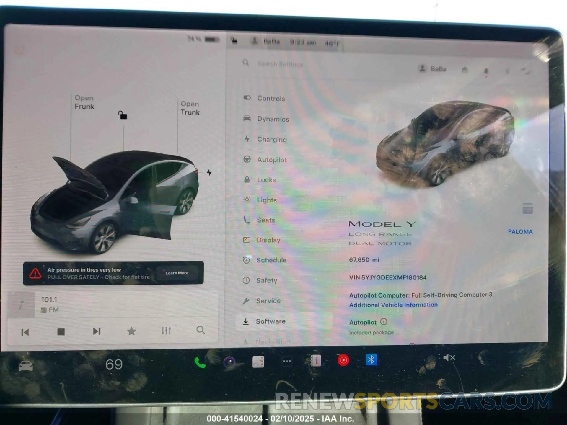7 Photograph of a damaged car 5YJYGDEEXMF180184 TESLA MODEL Y 2021