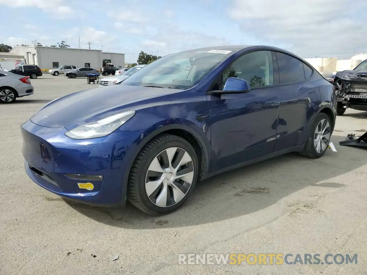 1 Фотография поврежденного автомобиля 5YJYGDEEXMF192447 TESLA MODEL Y 2021