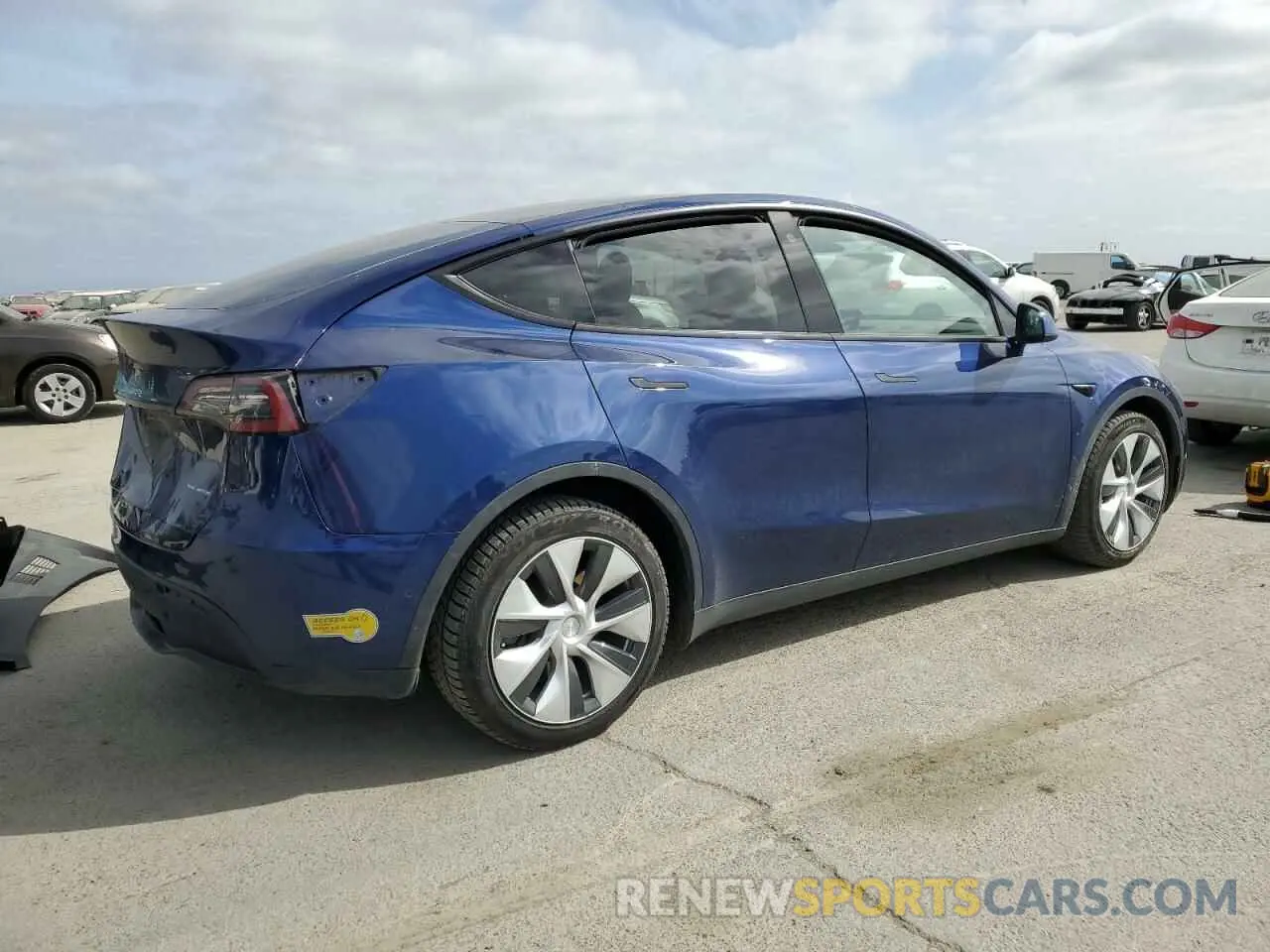3 Фотография поврежденного автомобиля 5YJYGDEEXMF192447 TESLA MODEL Y 2021