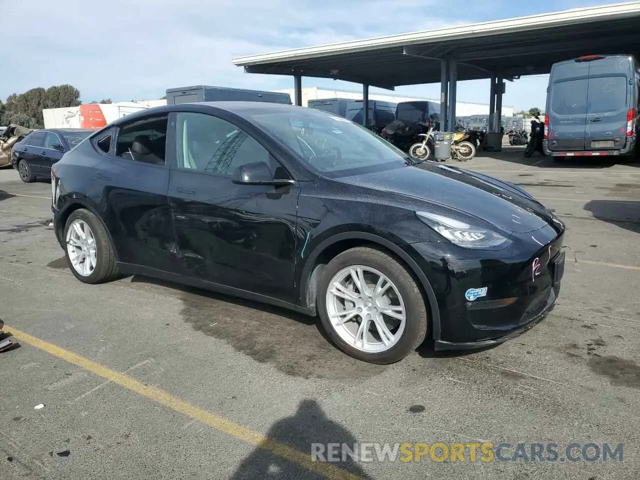 4 Фотография поврежденного автомобиля 5YJYGDEEXMF203656 TESLA MODEL Y 2021