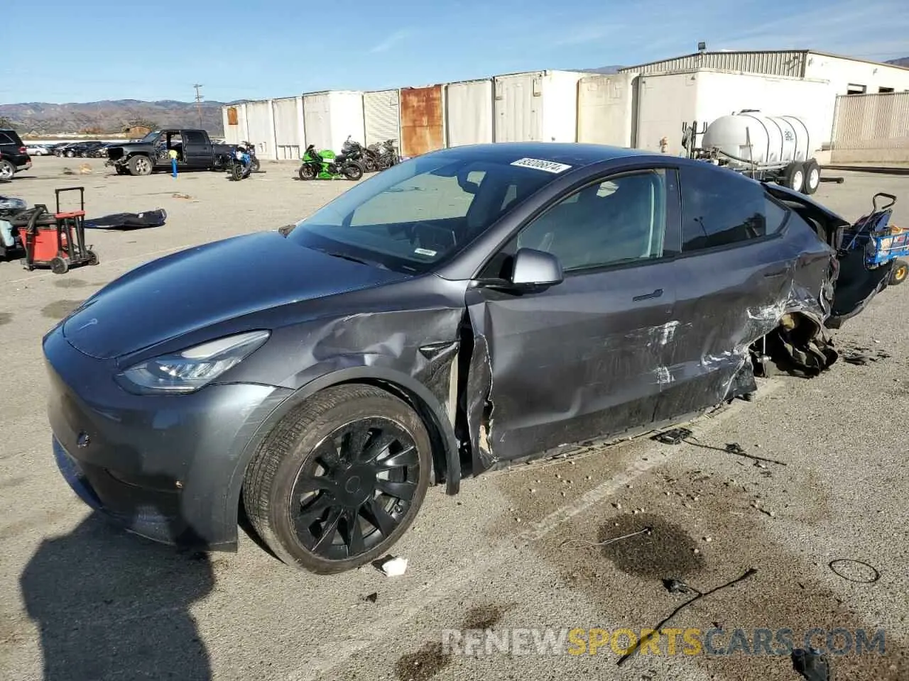 1 Фотография поврежденного автомобиля 5YJYGDEEXMF217475 TESLA MODEL Y 2021
