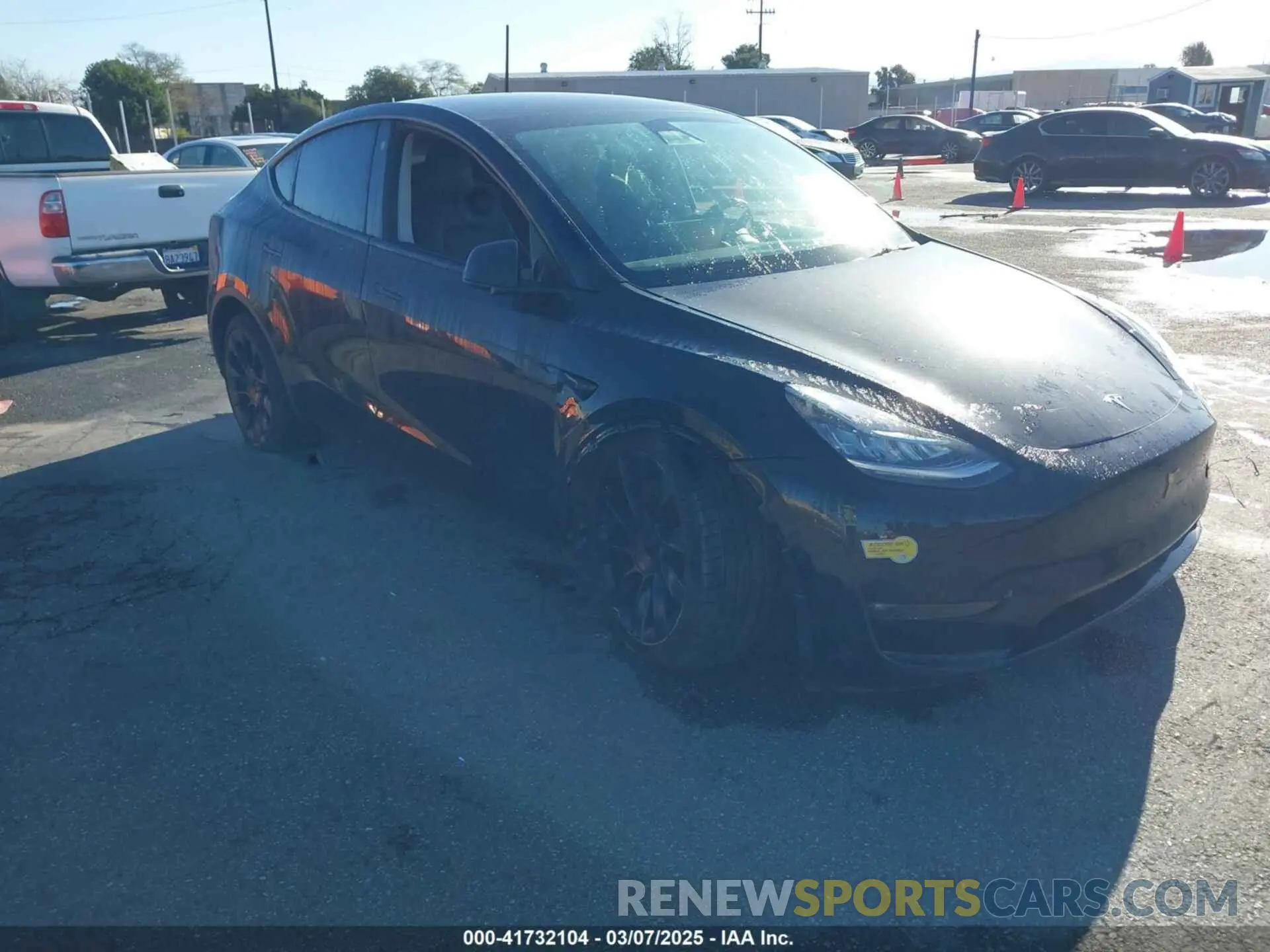 1 Фотография поврежденного автомобиля 5YJYGDEEXMF233997 TESLA MODEL Y 2021