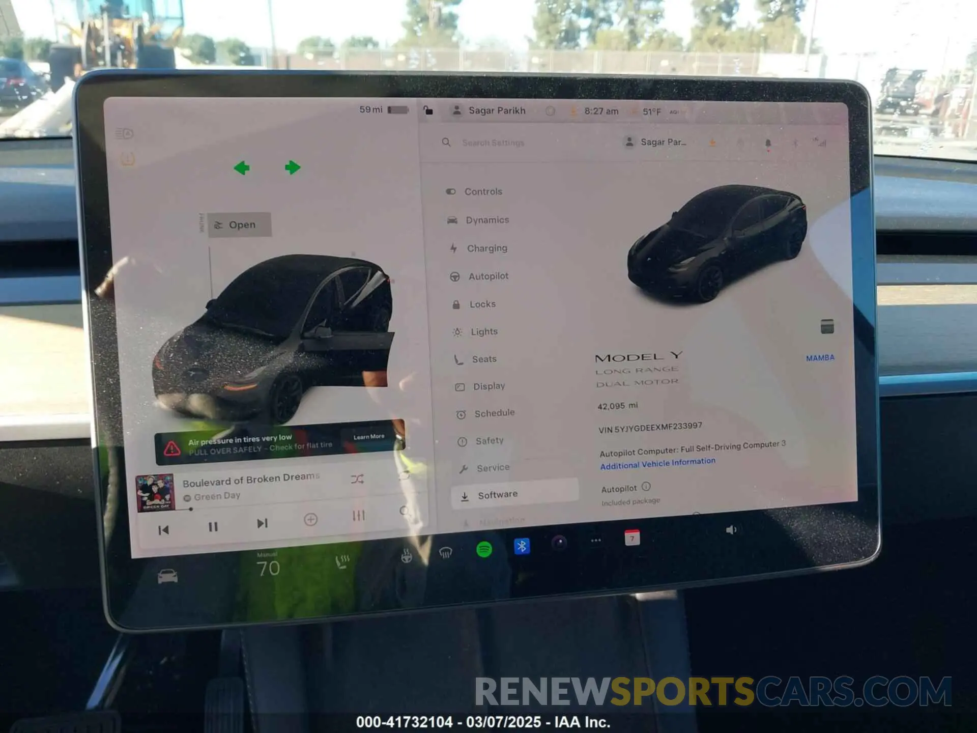 17 Фотография поврежденного автомобиля 5YJYGDEEXMF233997 TESLA MODEL Y 2021