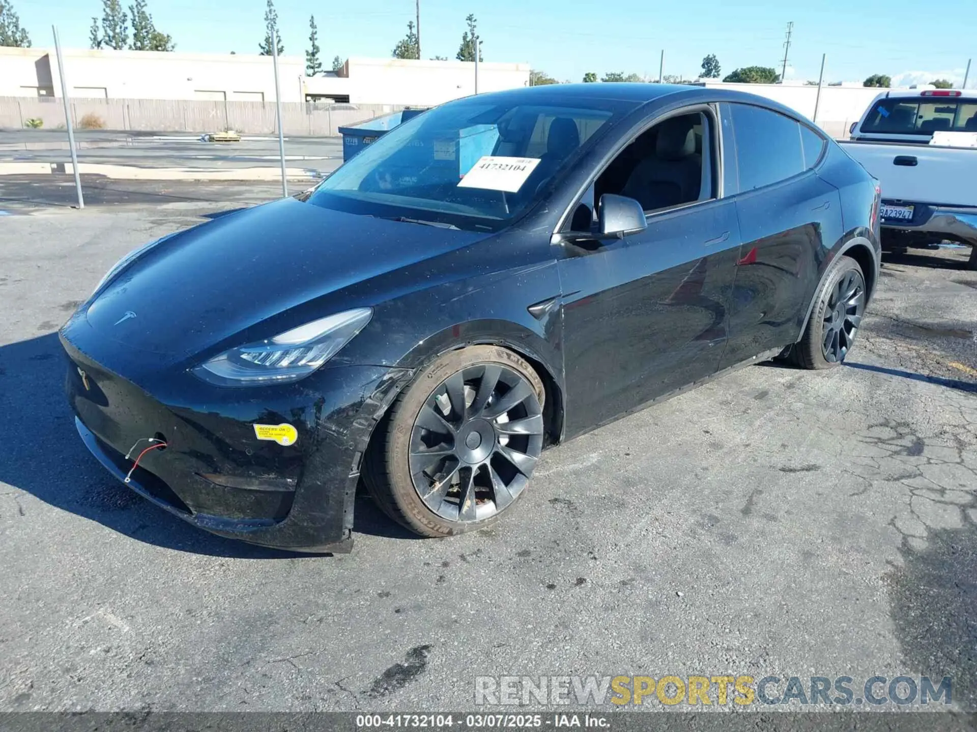 2 Фотография поврежденного автомобиля 5YJYGDEEXMF233997 TESLA MODEL Y 2021