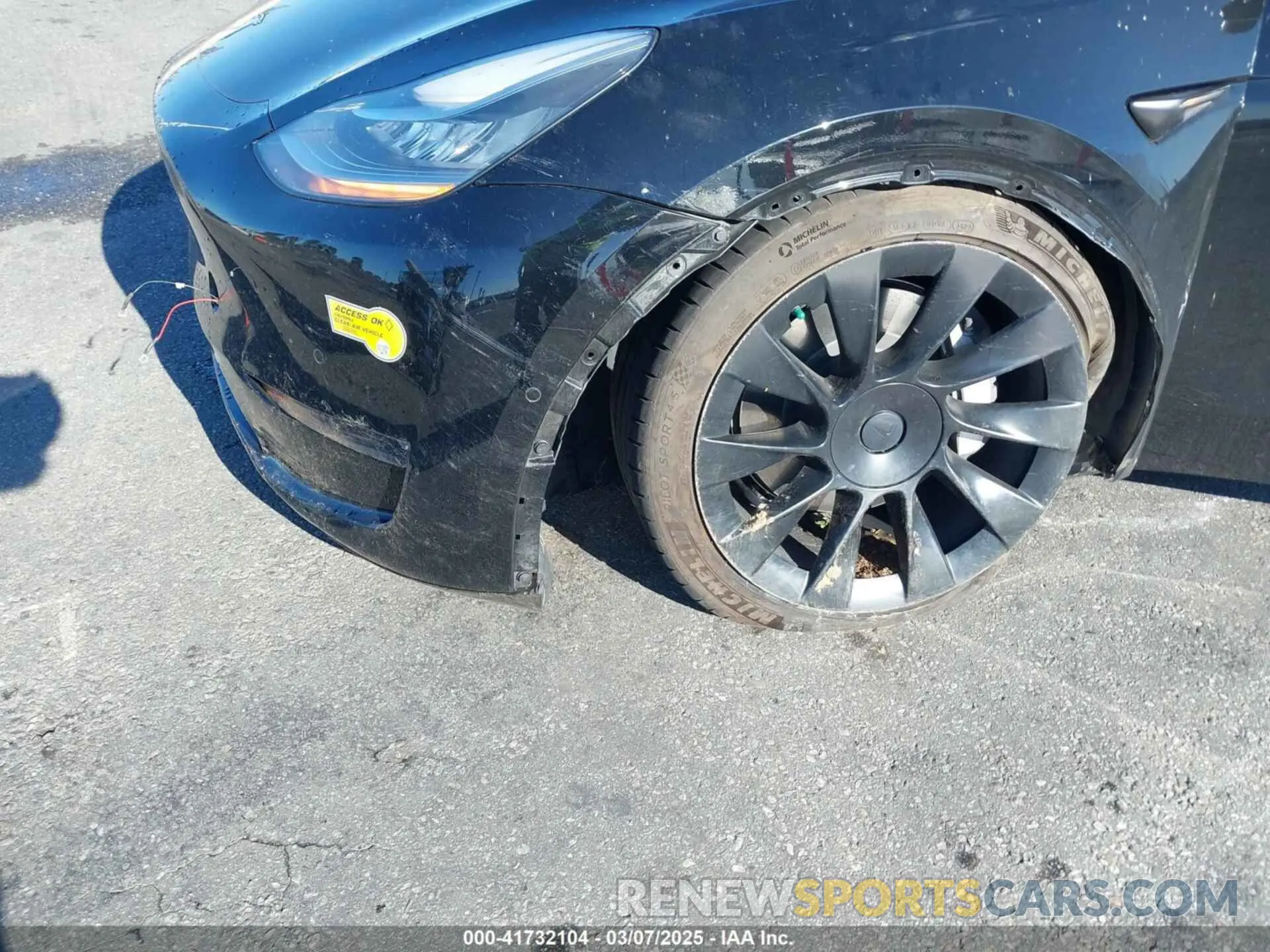6 Фотография поврежденного автомобиля 5YJYGDEEXMF233997 TESLA MODEL Y 2021