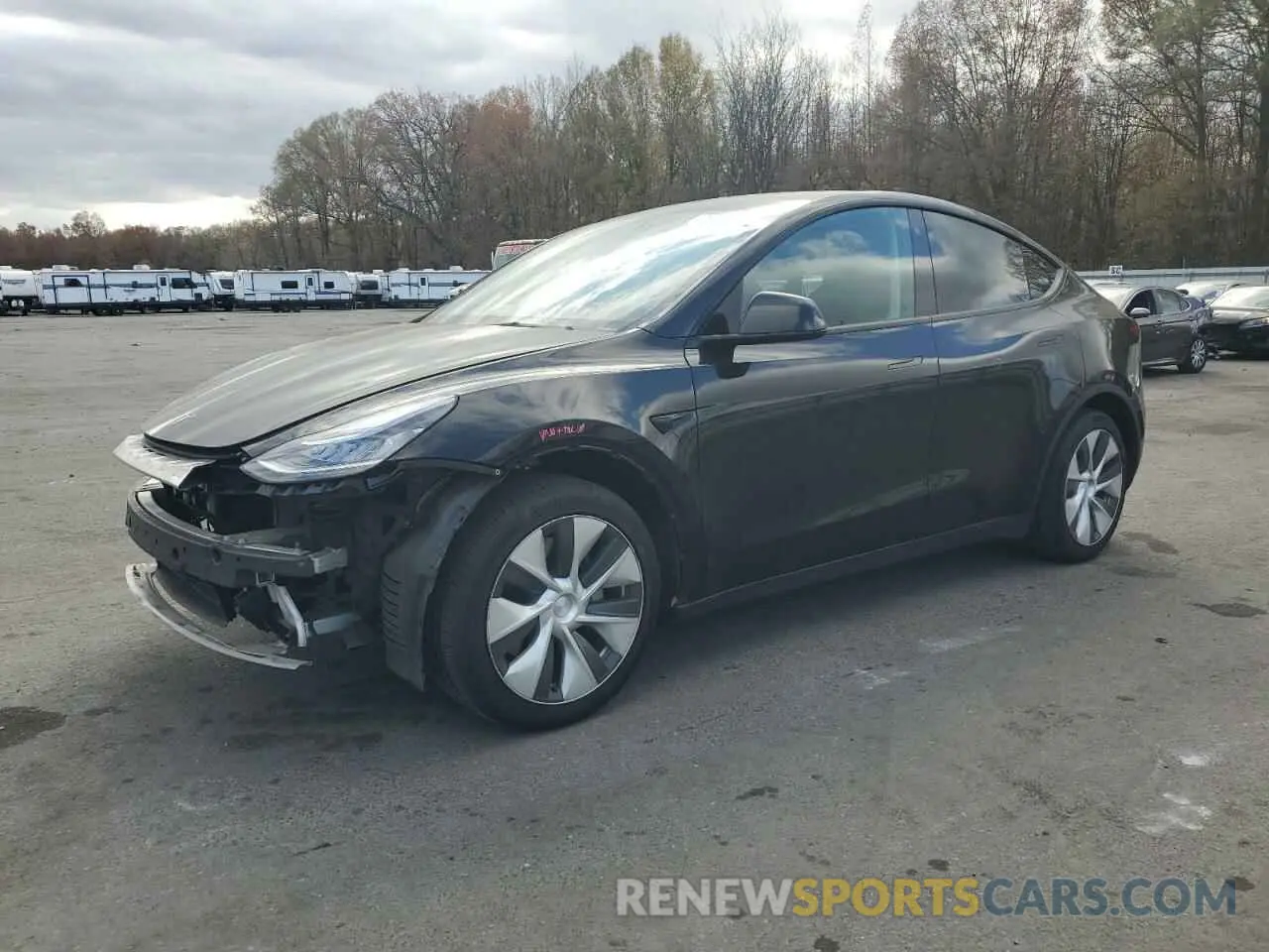 1 Photograph of a damaged car 5YJYGDEEXMF259547 TESLA MODEL Y 2021