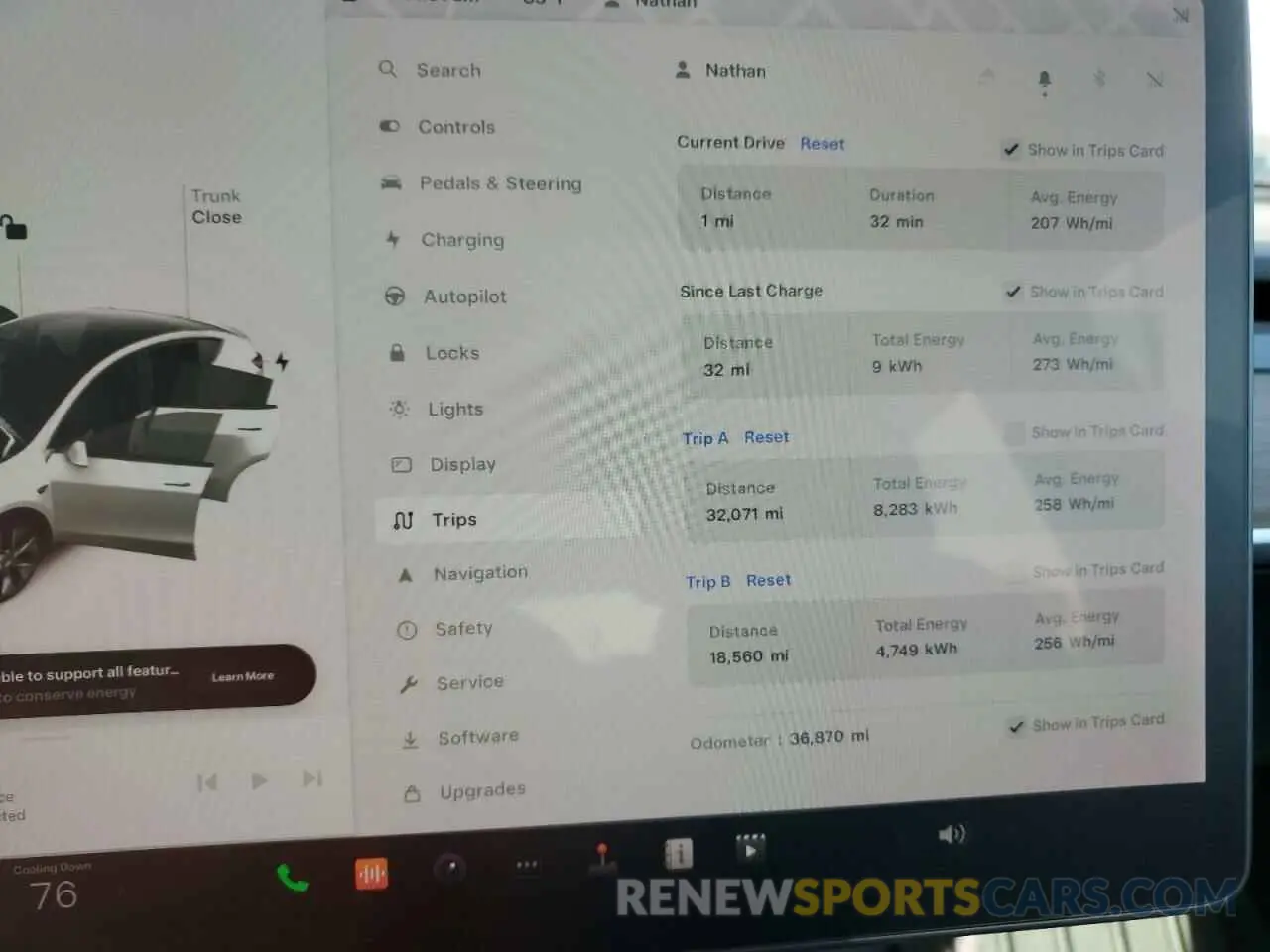 9 Фотография поврежденного автомобиля 5YJYGDEEXMF265333 TESLA MODEL Y 2021