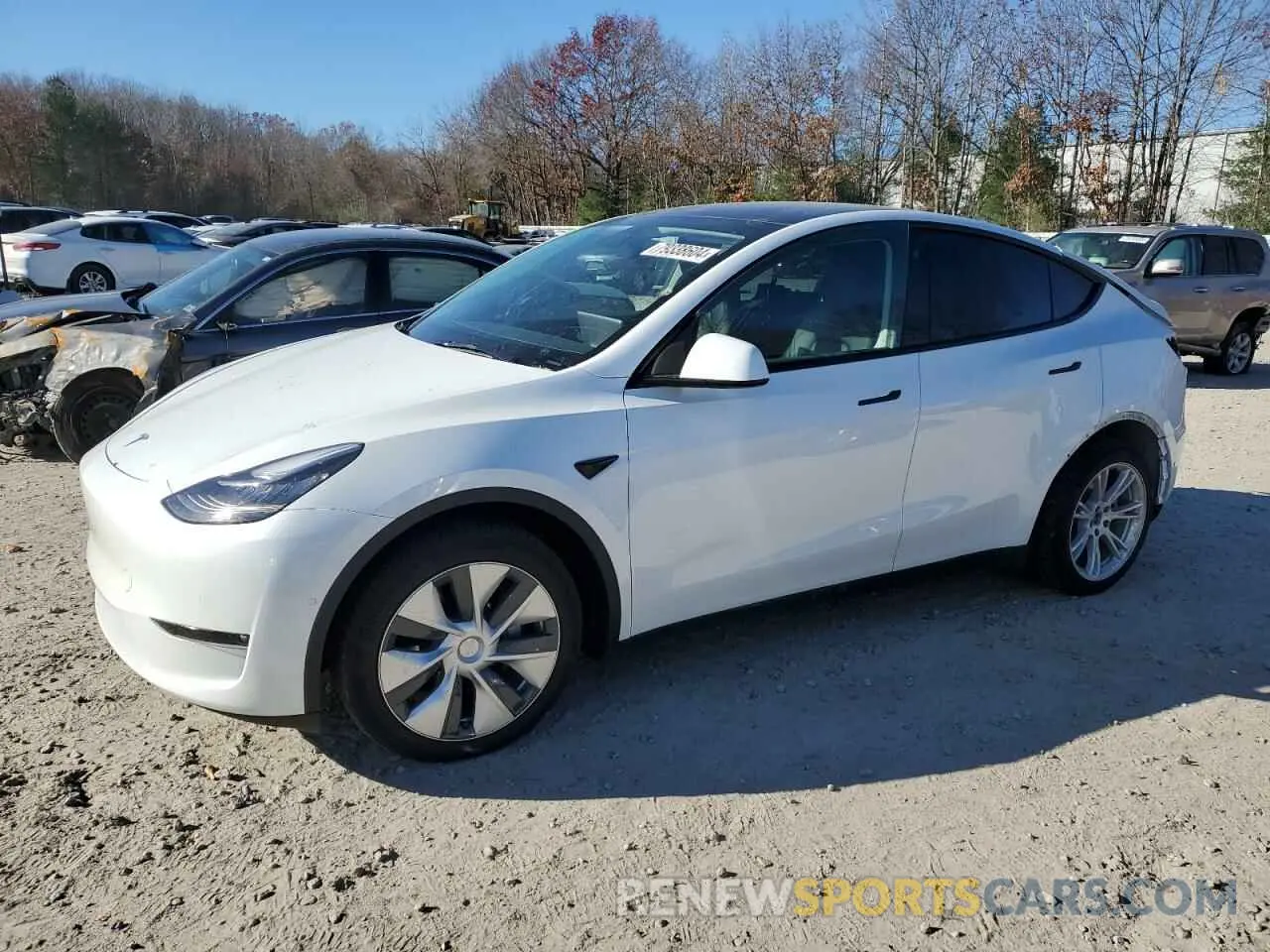 1 Photograph of a damaged car 5YJYGDEEXMF268491 TESLA MODEL Y 2021