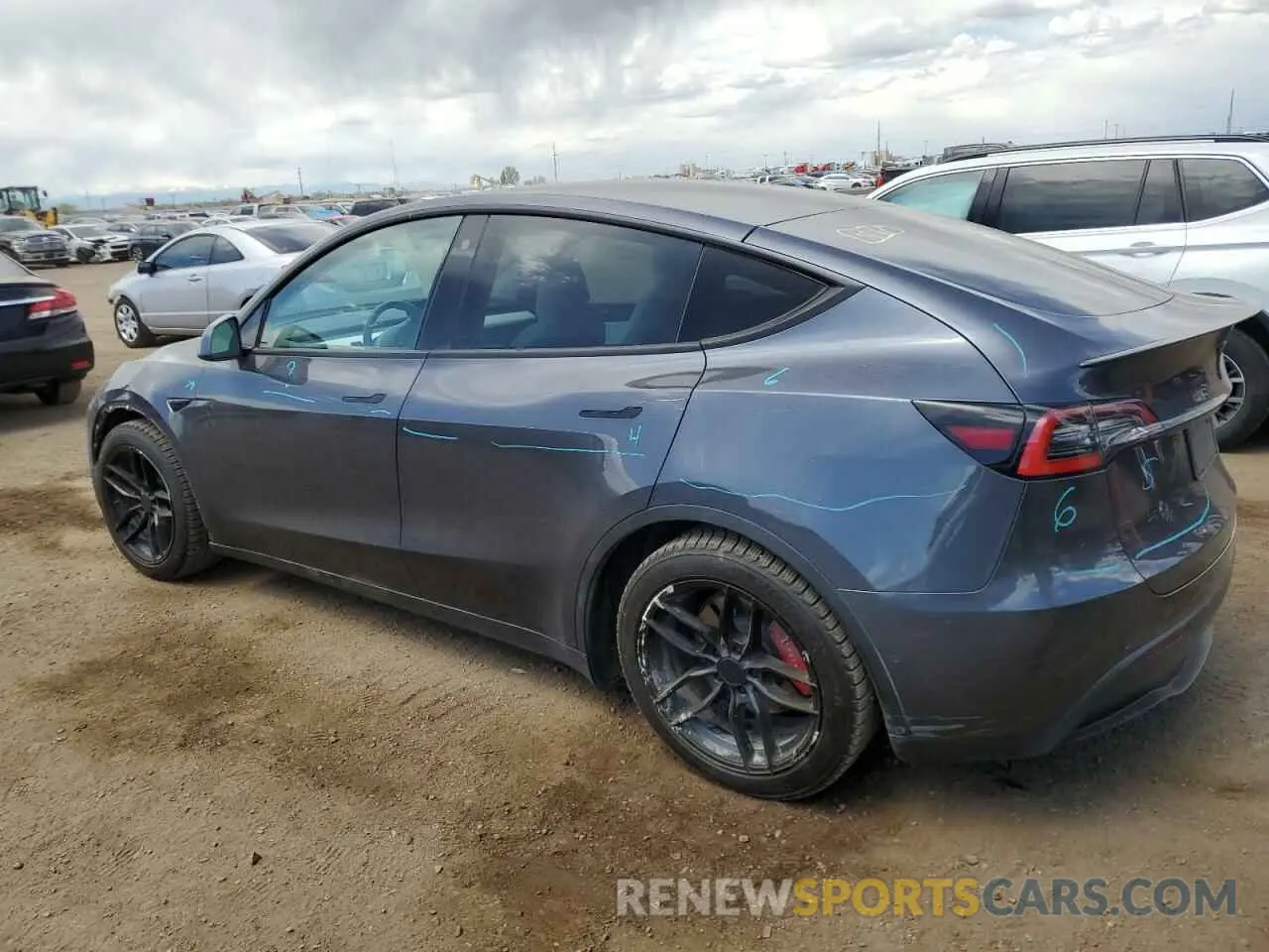 2 Фотография поврежденного автомобиля 5YJYGDEF0MF137692 TESLA MODEL Y 2021