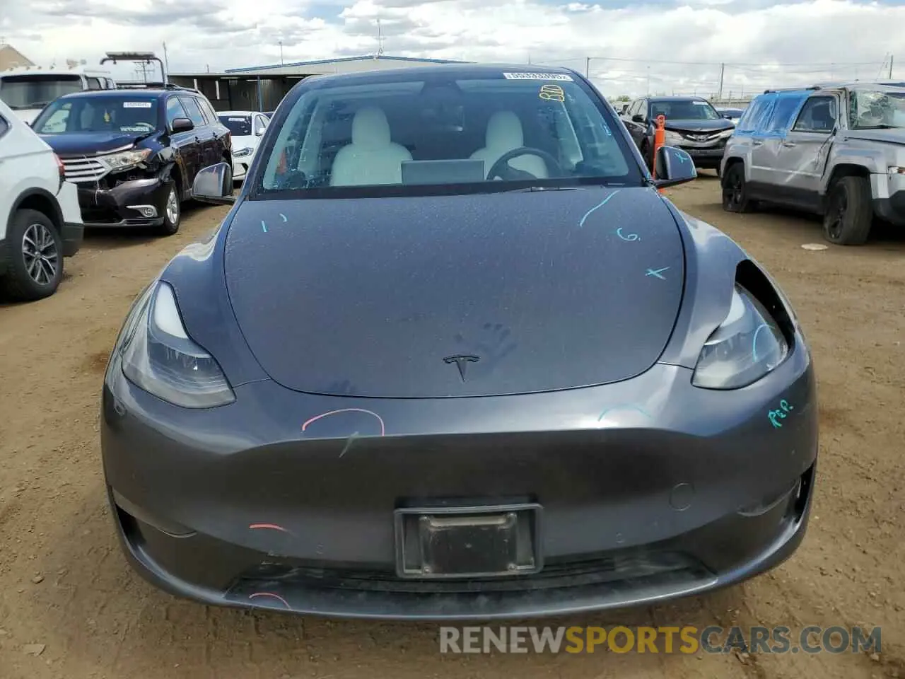 5 Фотография поврежденного автомобиля 5YJYGDEF0MF137692 TESLA MODEL Y 2021