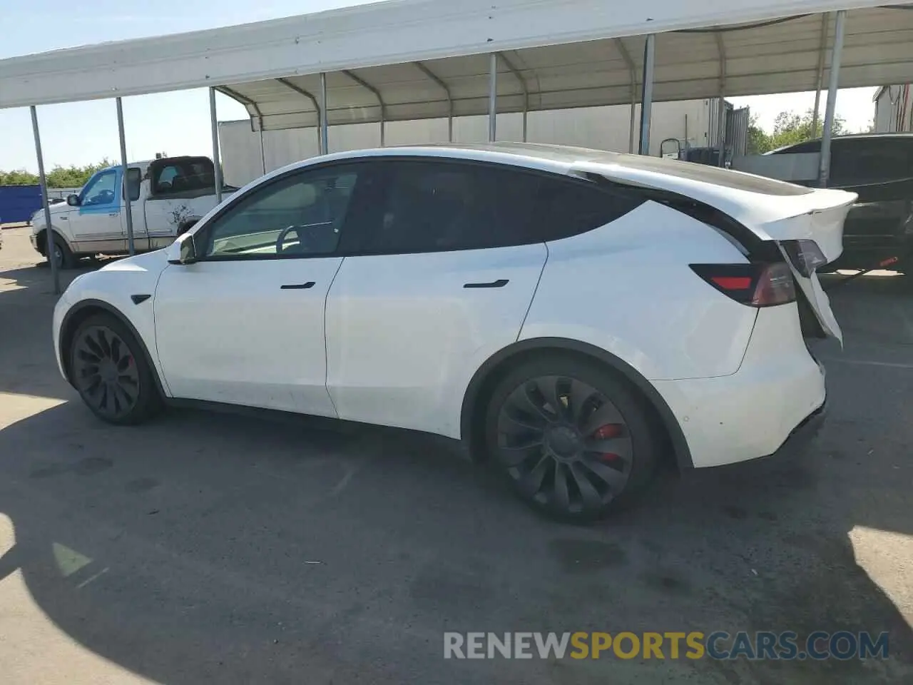 2 Фотография поврежденного автомобиля 5YJYGDEF0MF196970 TESLA MODEL Y 2021