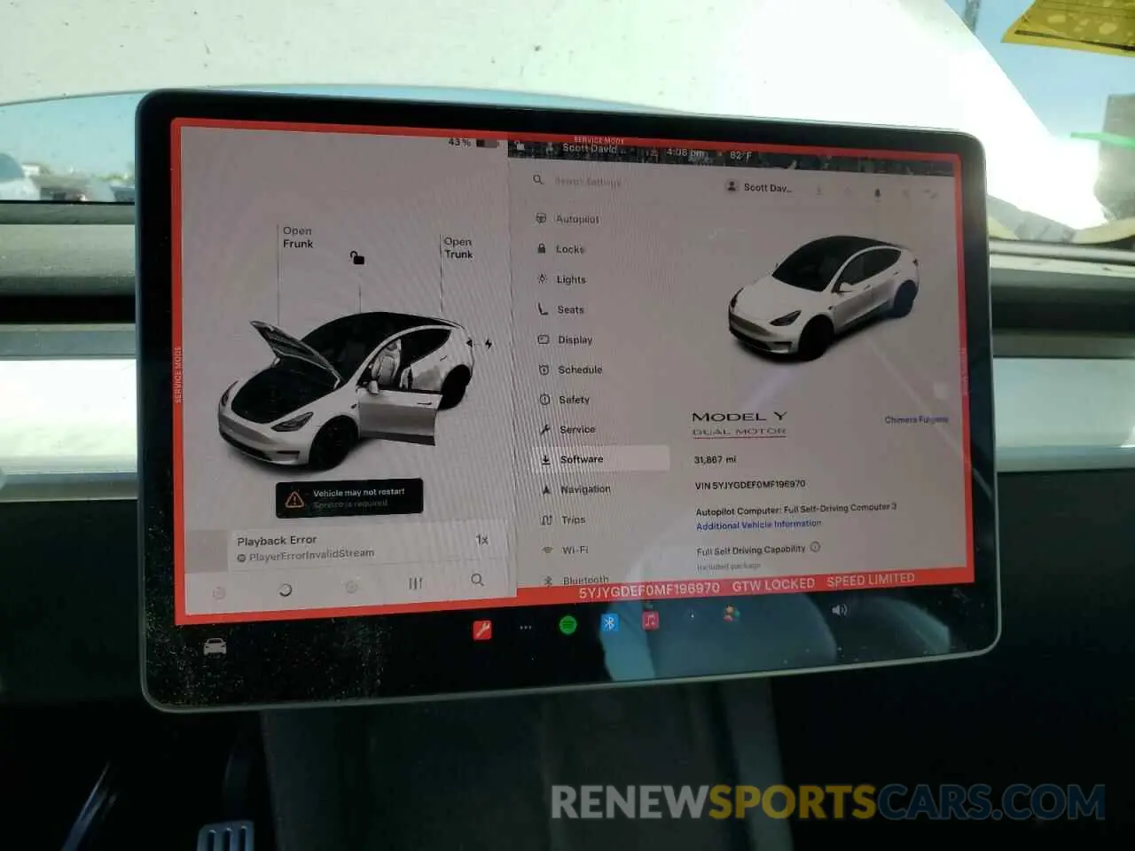 9 Фотография поврежденного автомобиля 5YJYGDEF0MF196970 TESLA MODEL Y 2021