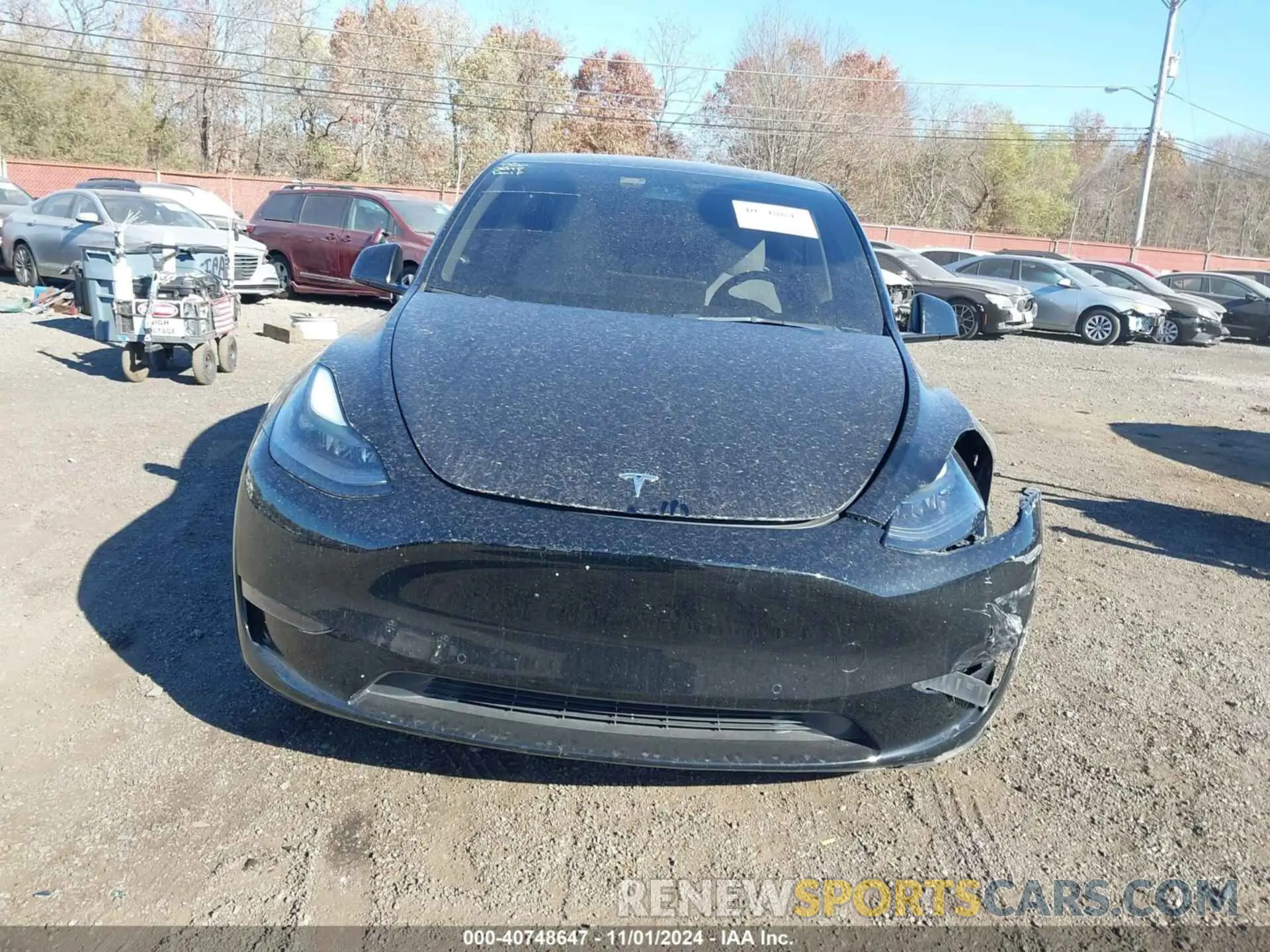 12 Photograph of a damaged car 5YJYGDEF0MF215890 TESLA MODEL Y 2021
