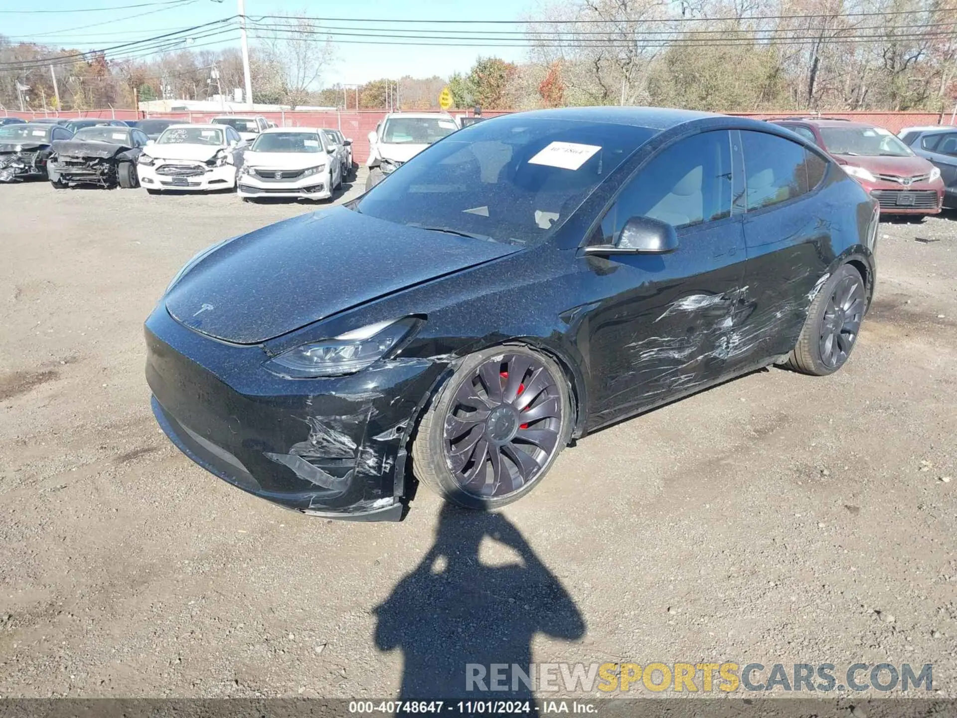 2 Photograph of a damaged car 5YJYGDEF0MF215890 TESLA MODEL Y 2021