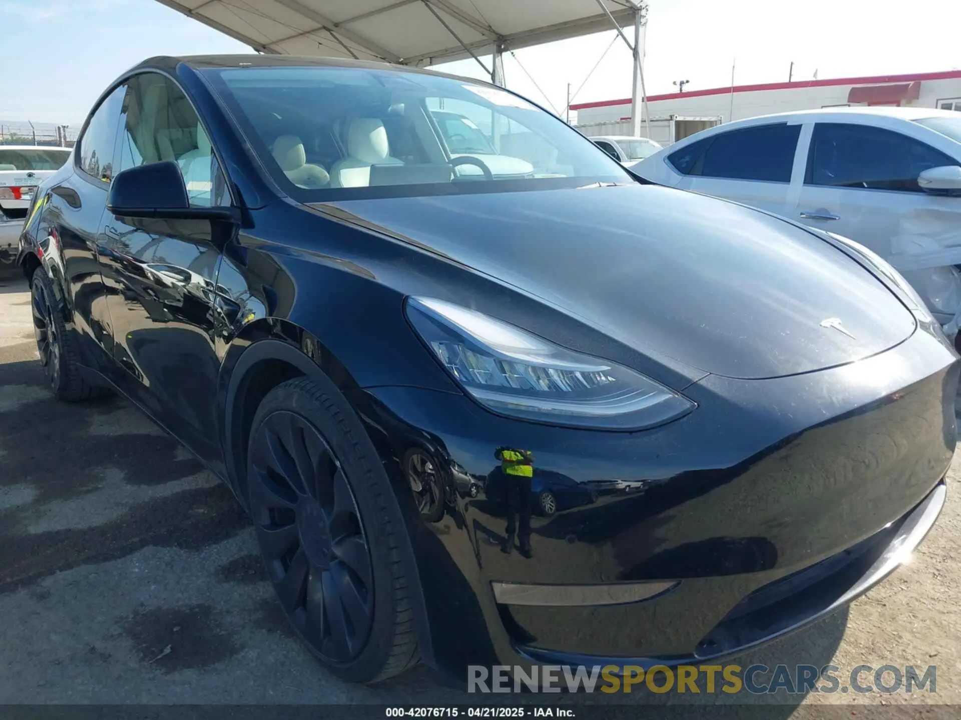 1 Photograph of a damaged car 5YJYGDEF1MF092889 TESLA MODEL Y 2021