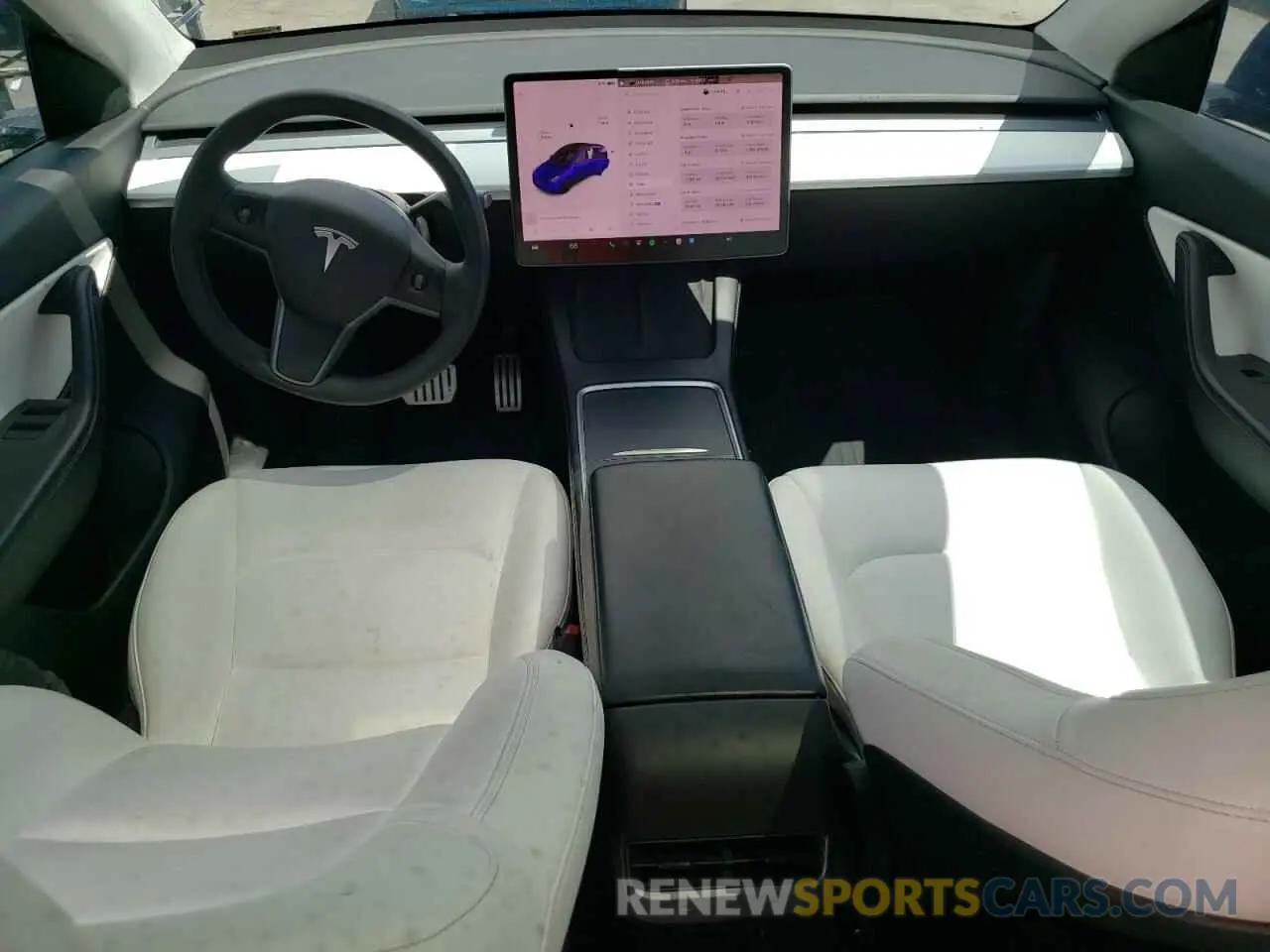 8 Photograph of a damaged car 5YJYGDEF1MF197139 TESLA MODEL Y 2021