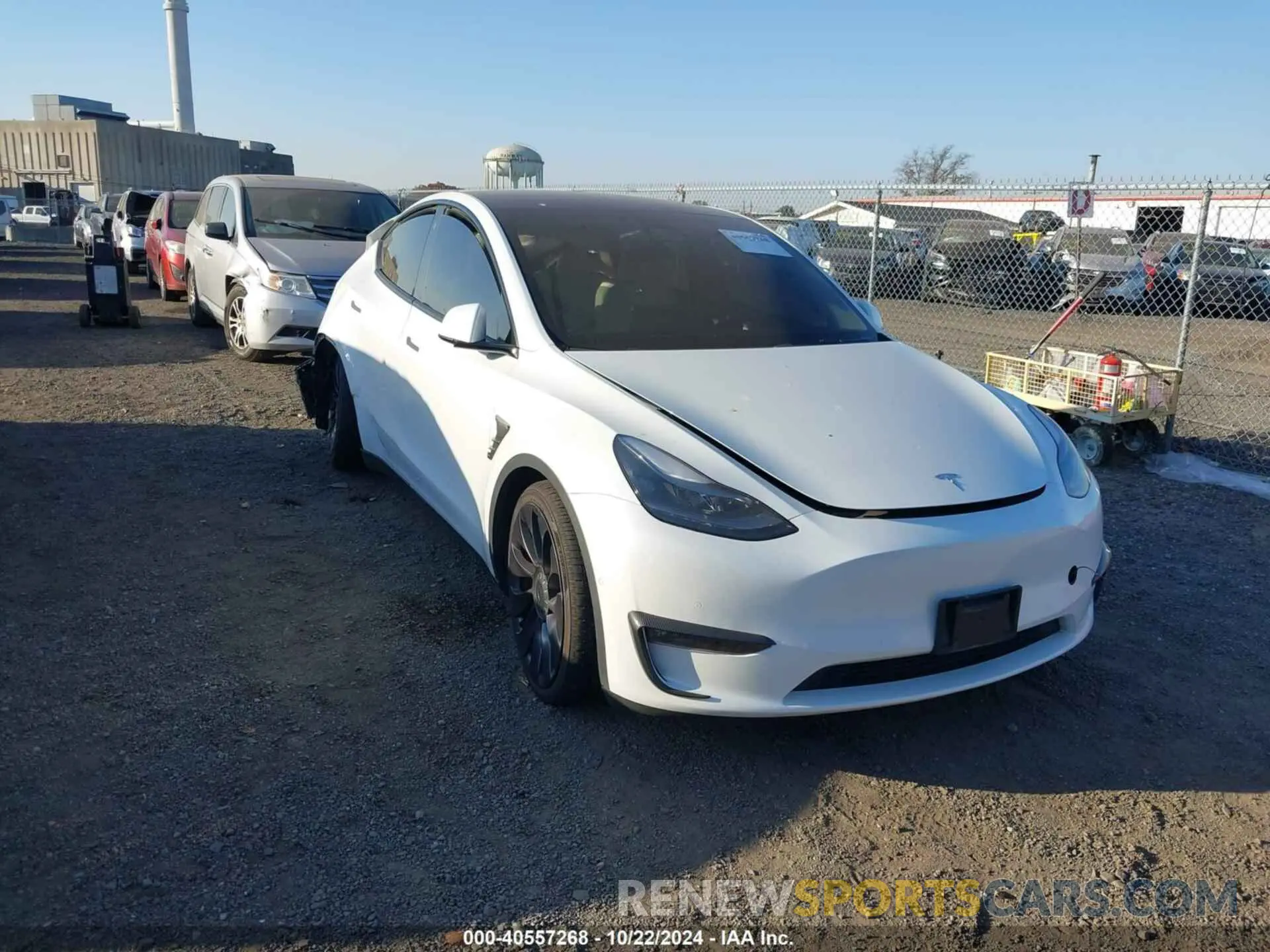 1 Photograph of a damaged car 5YJYGDEF1MF209421 TESLA MODEL Y 2021