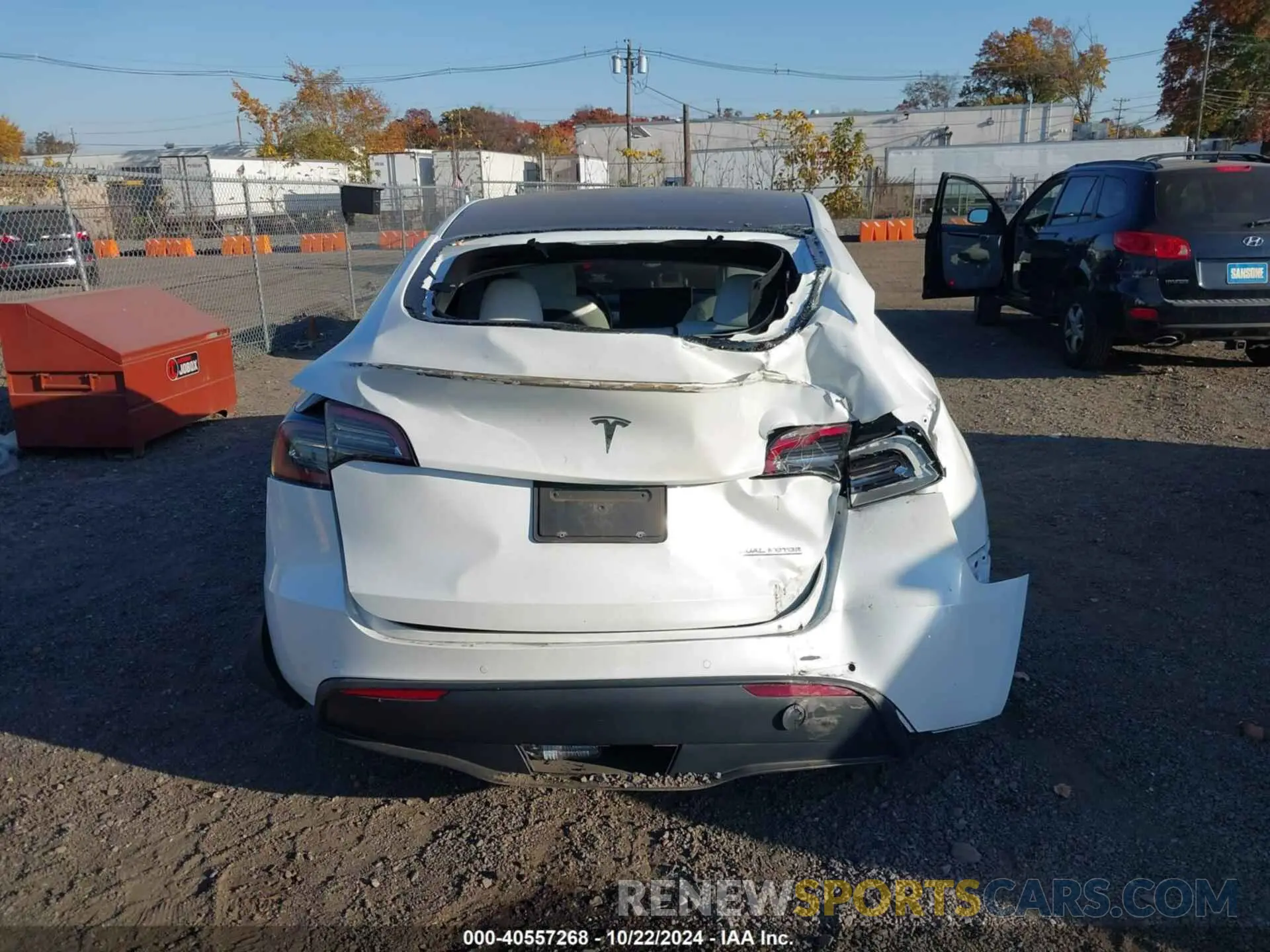 16 Photograph of a damaged car 5YJYGDEF1MF209421 TESLA MODEL Y 2021