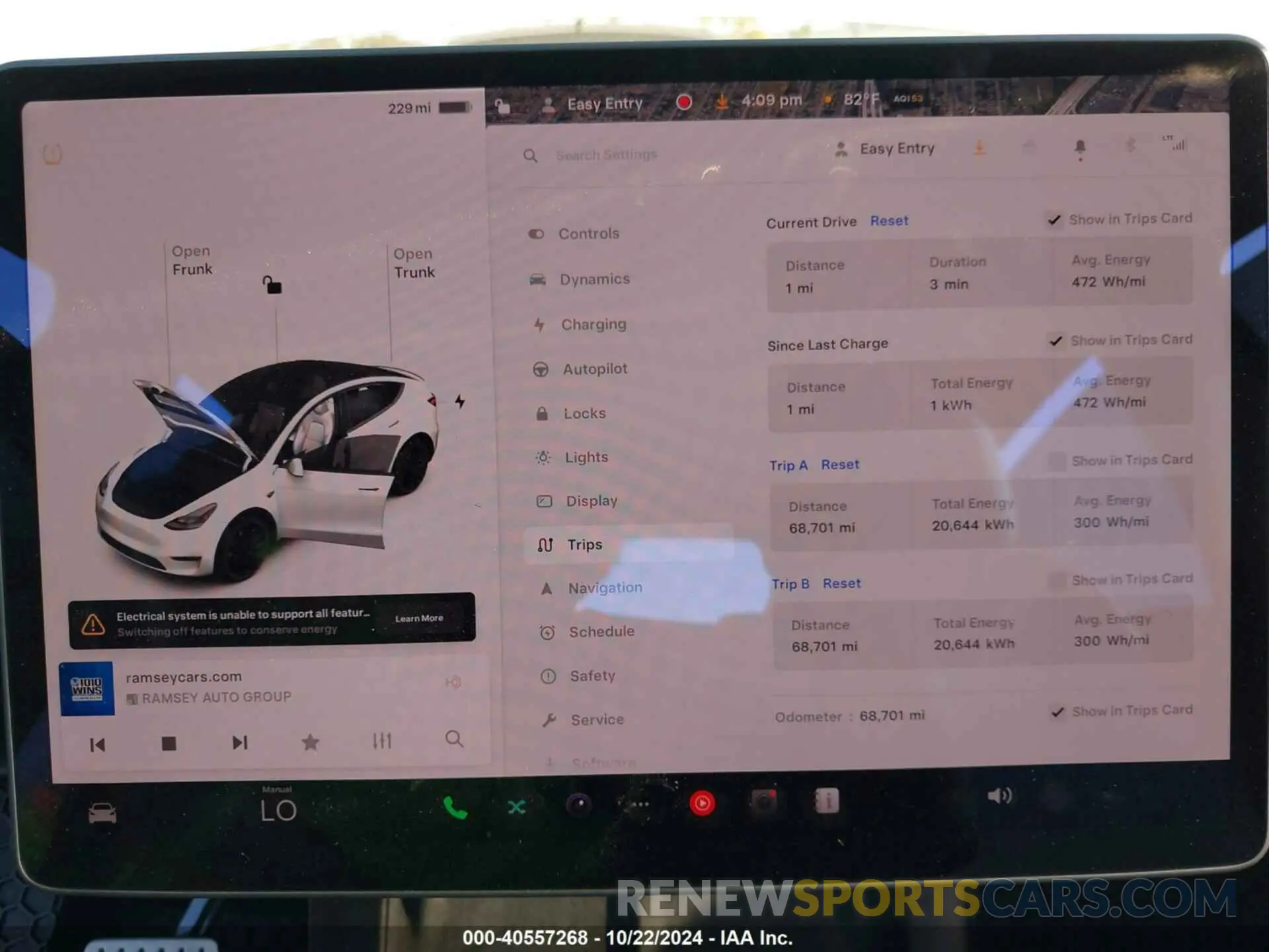 7 Photograph of a damaged car 5YJYGDEF1MF209421 TESLA MODEL Y 2021