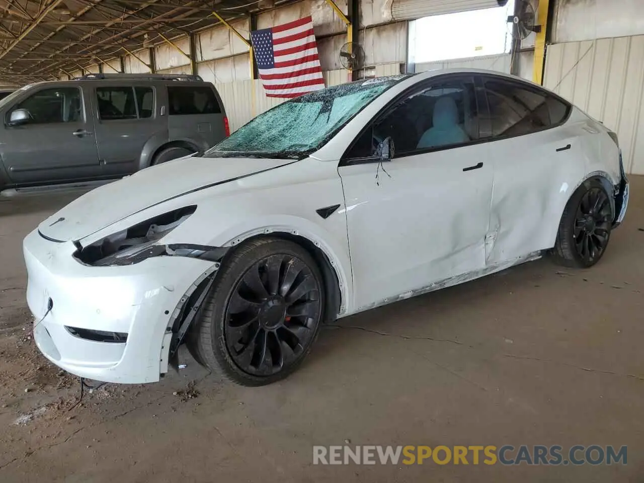 1 Фотография поврежденного автомобиля 5YJYGDEF1MF244573 TESLA MODEL Y 2021