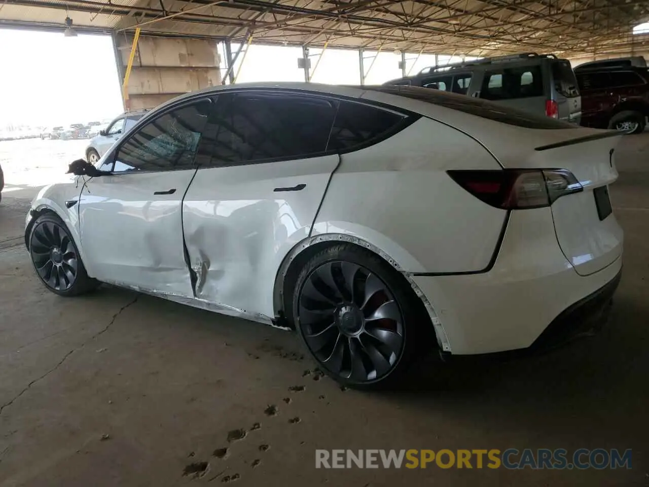 2 Фотография поврежденного автомобиля 5YJYGDEF1MF244573 TESLA MODEL Y 2021
