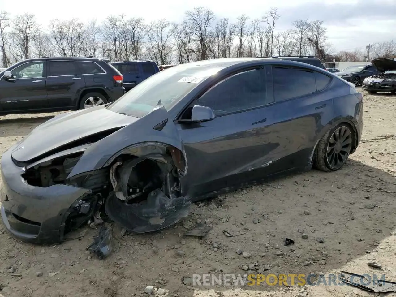 1 Фотография поврежденного автомобиля 5YJYGDEF1MF249045 TESLA MODEL Y 2021
