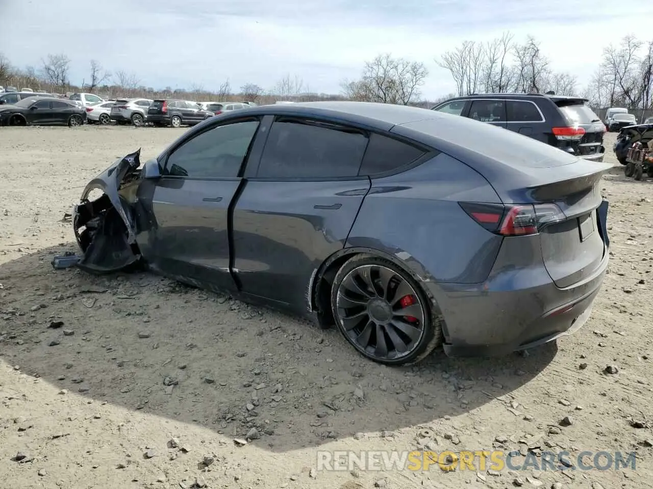 2 Фотография поврежденного автомобиля 5YJYGDEF1MF249045 TESLA MODEL Y 2021