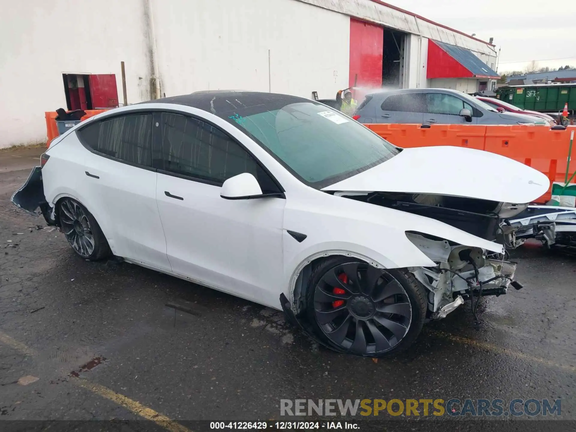 1 Фотография поврежденного автомобиля 5YJYGDEF2MF133739 TESLA MODEL Y 2021