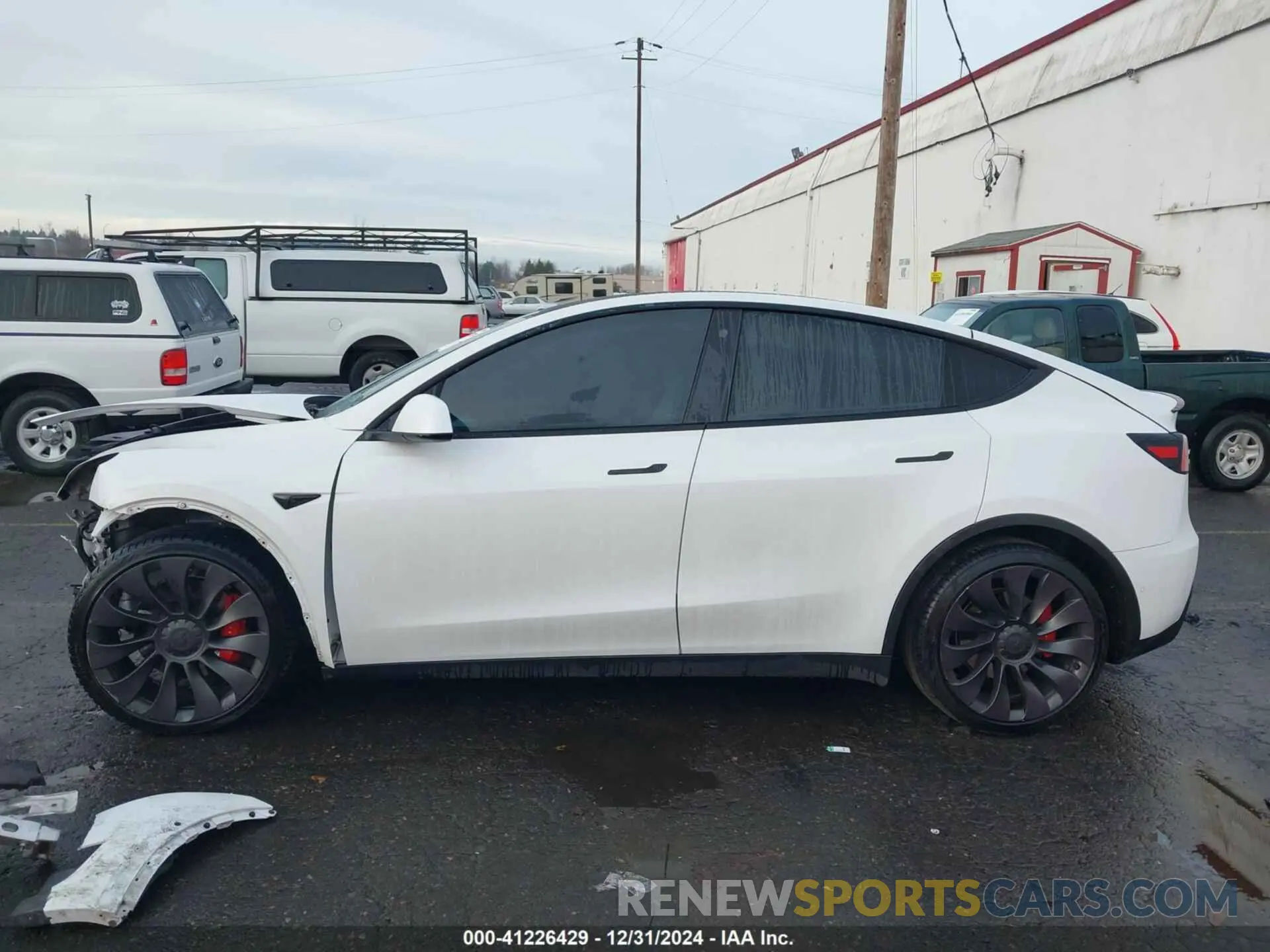 14 Фотография поврежденного автомобиля 5YJYGDEF2MF133739 TESLA MODEL Y 2021