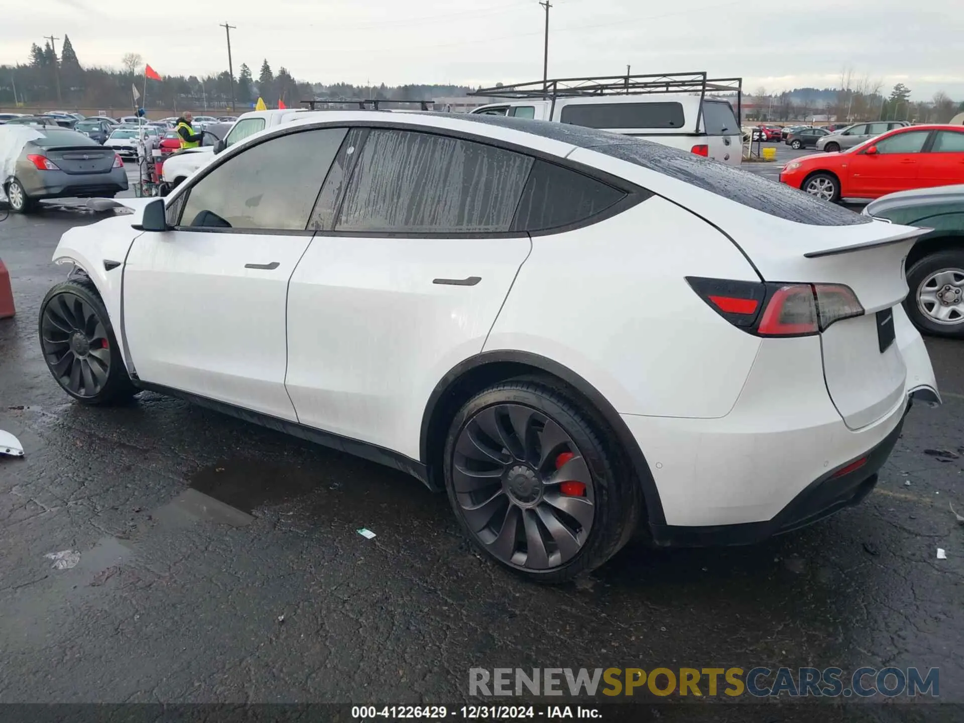 3 Фотография поврежденного автомобиля 5YJYGDEF2MF133739 TESLA MODEL Y 2021