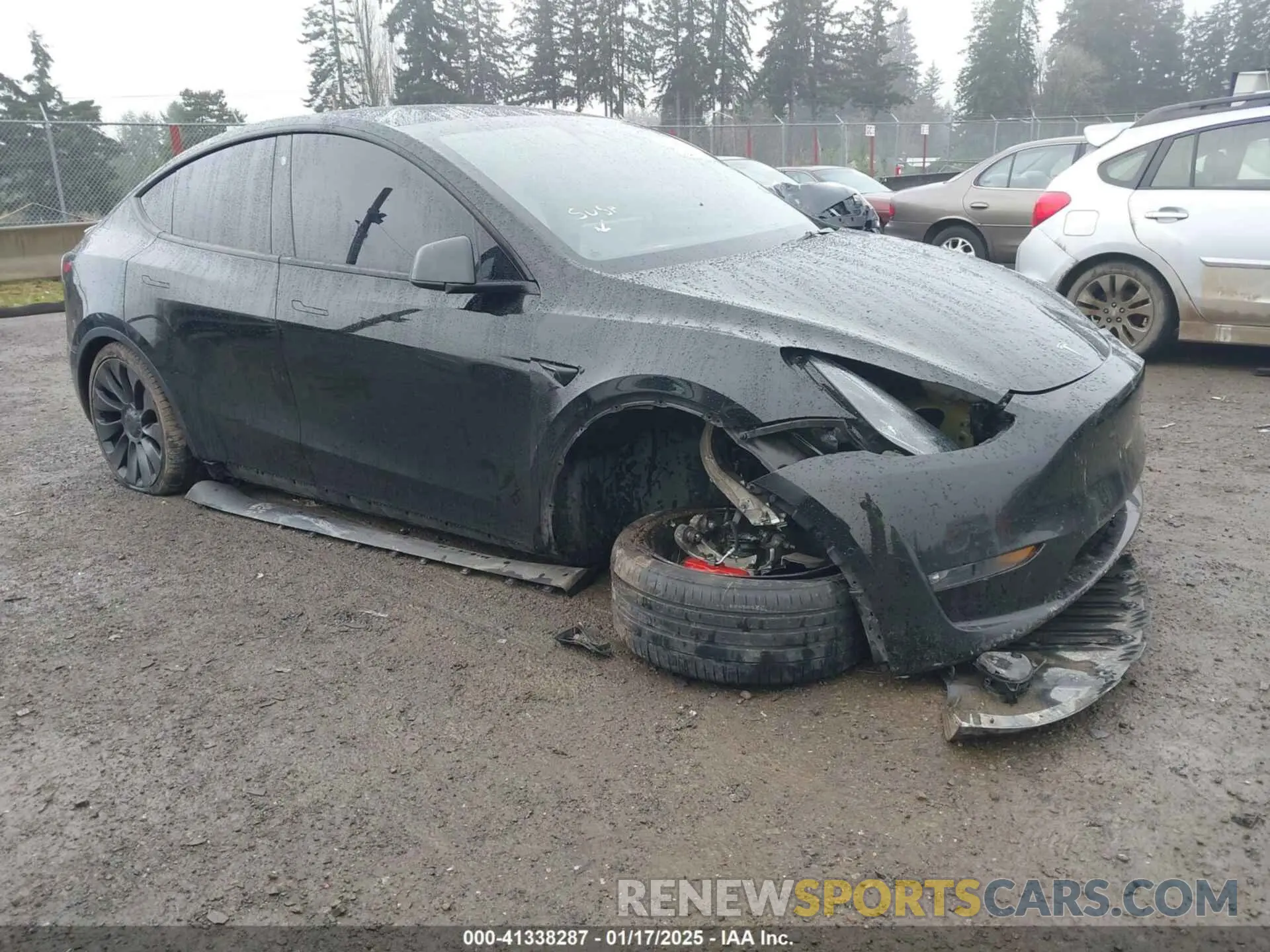 1 Фотография поврежденного автомобиля 5YJYGDEF2MF215938 TESLA MODEL Y 2021