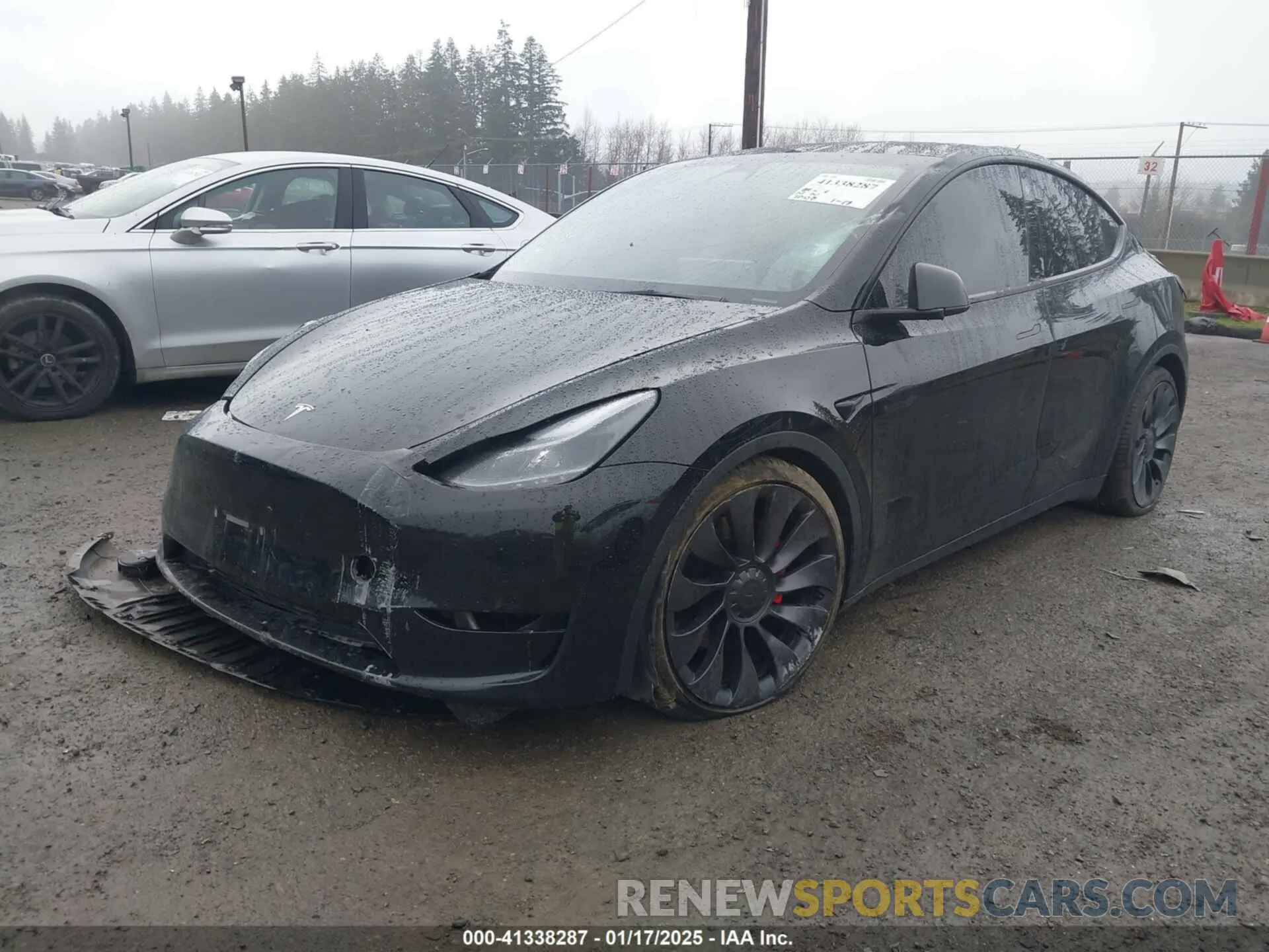 2 Фотография поврежденного автомобиля 5YJYGDEF2MF215938 TESLA MODEL Y 2021