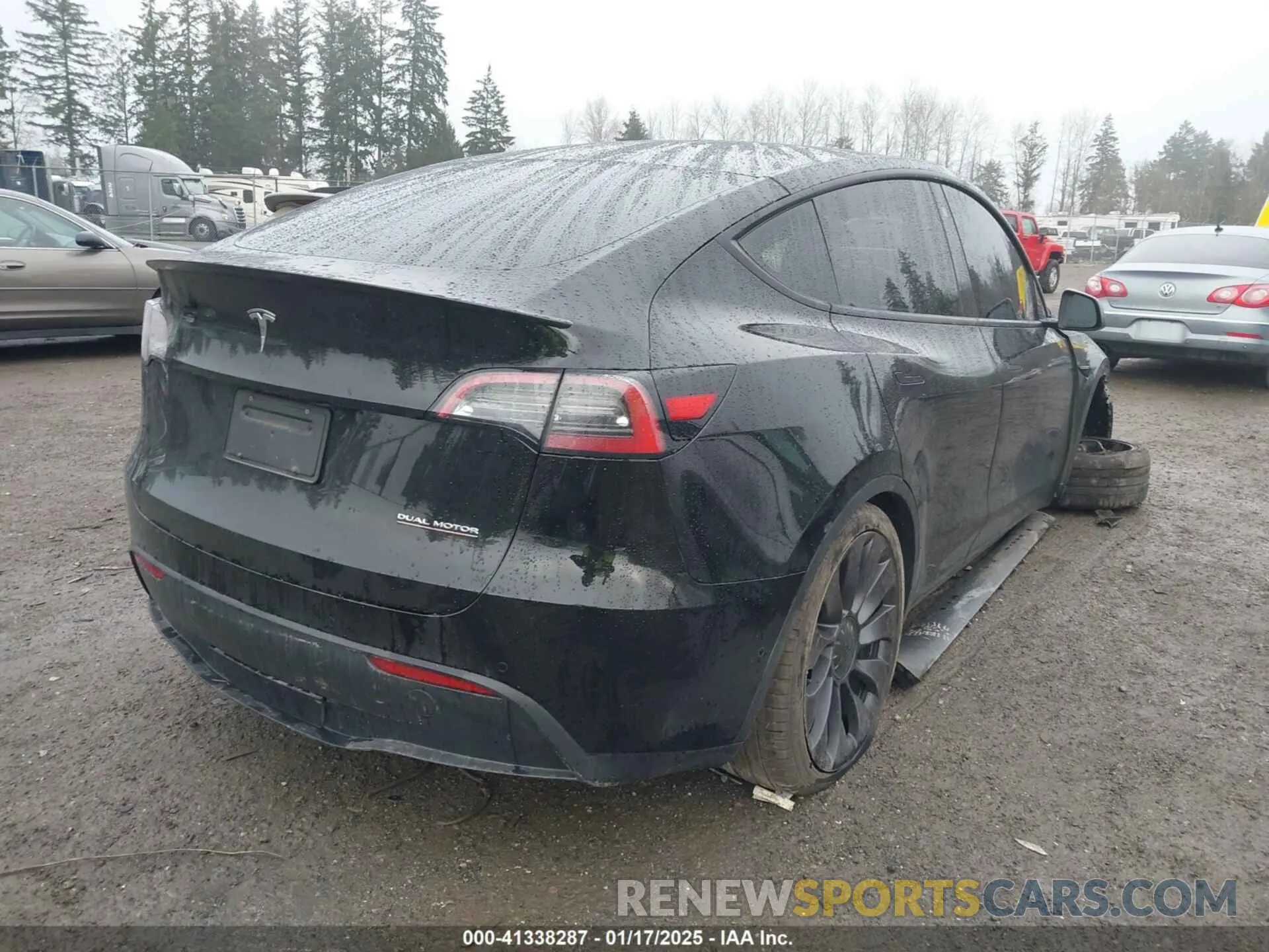 4 Фотография поврежденного автомобиля 5YJYGDEF2MF215938 TESLA MODEL Y 2021