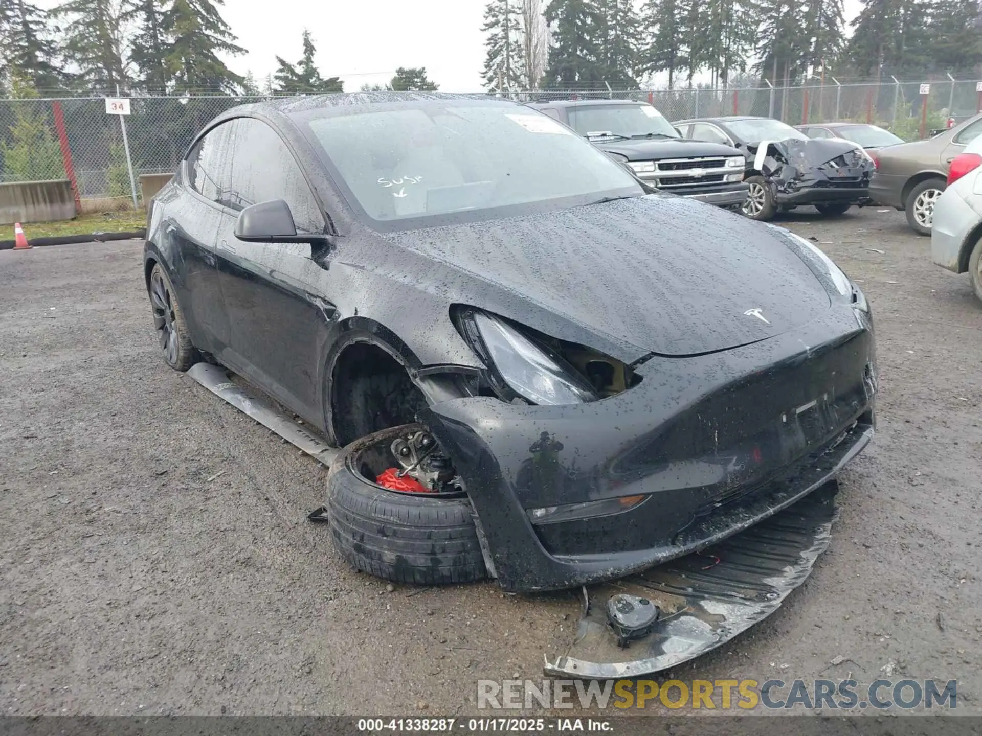 6 Фотография поврежденного автомобиля 5YJYGDEF2MF215938 TESLA MODEL Y 2021