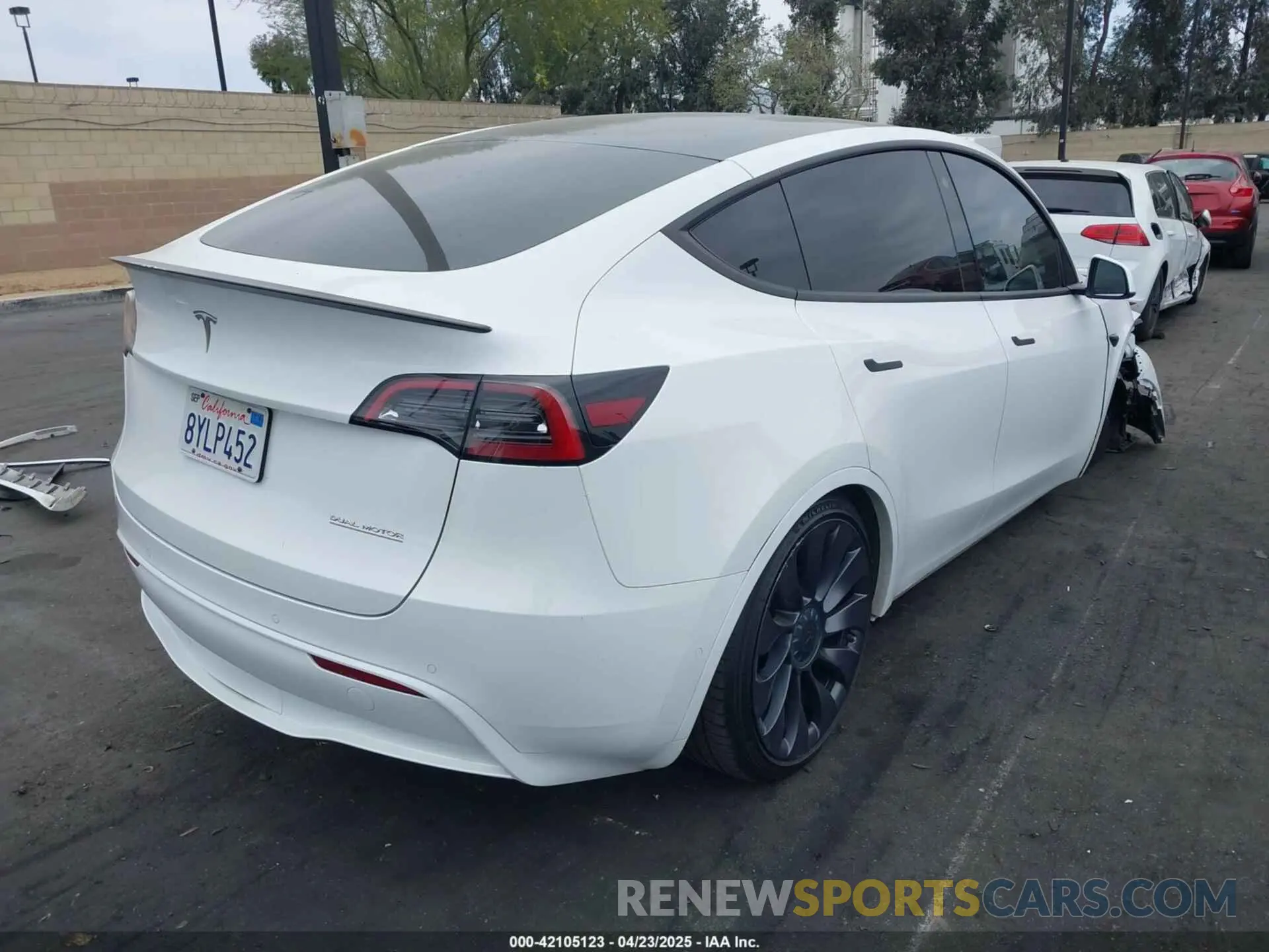 4 Фотография поврежденного автомобиля 5YJYGDEF2MF269773 TESLA MODEL Y 2021