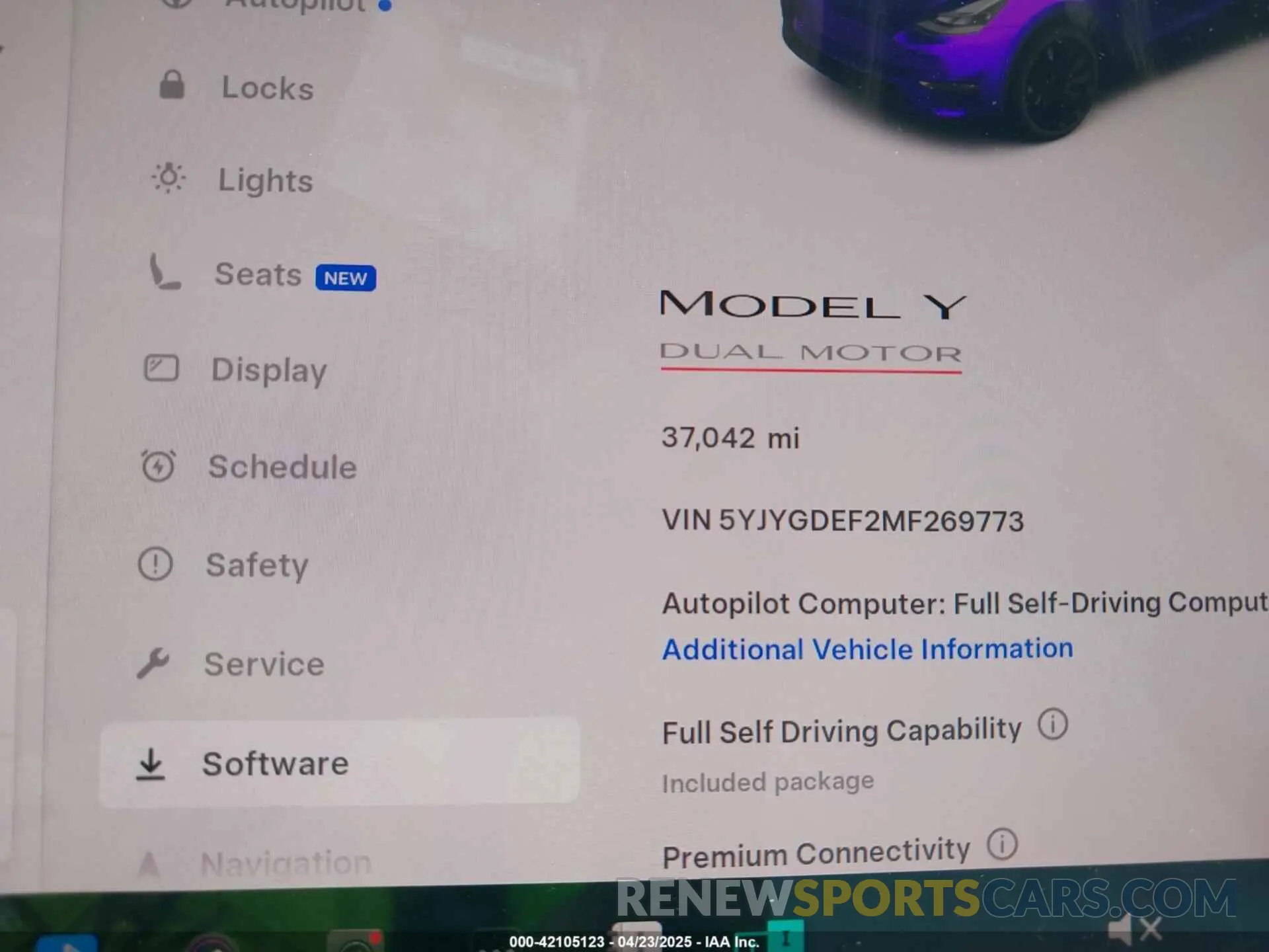 7 Фотография поврежденного автомобиля 5YJYGDEF2MF269773 TESLA MODEL Y 2021