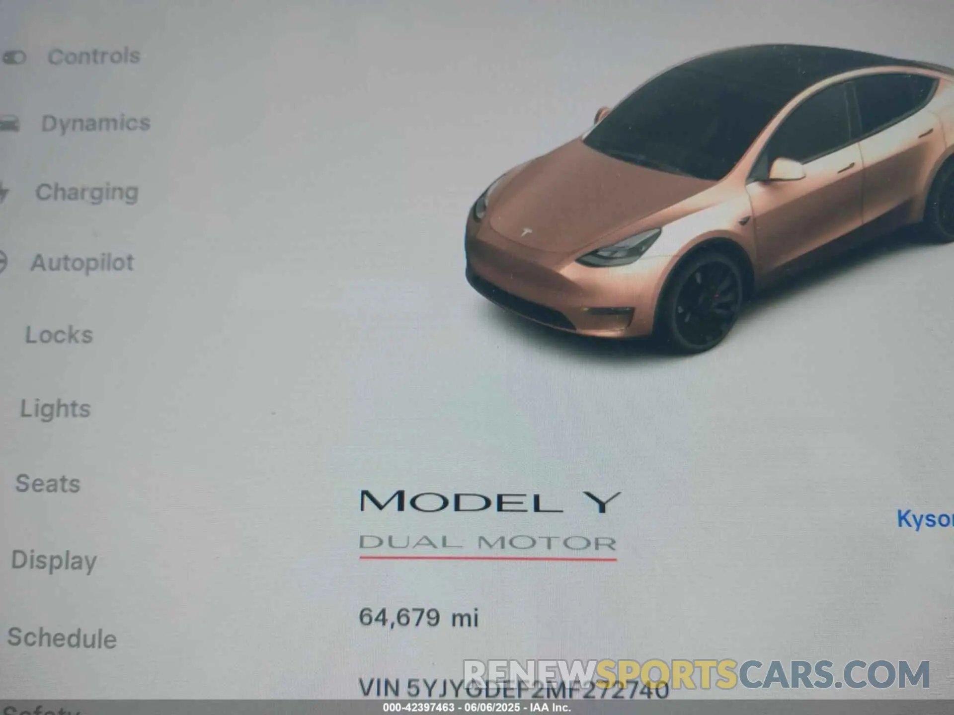7 Photograph of a damaged car 5YJYGDEF2MF272740 TESLA MODEL Y 2021