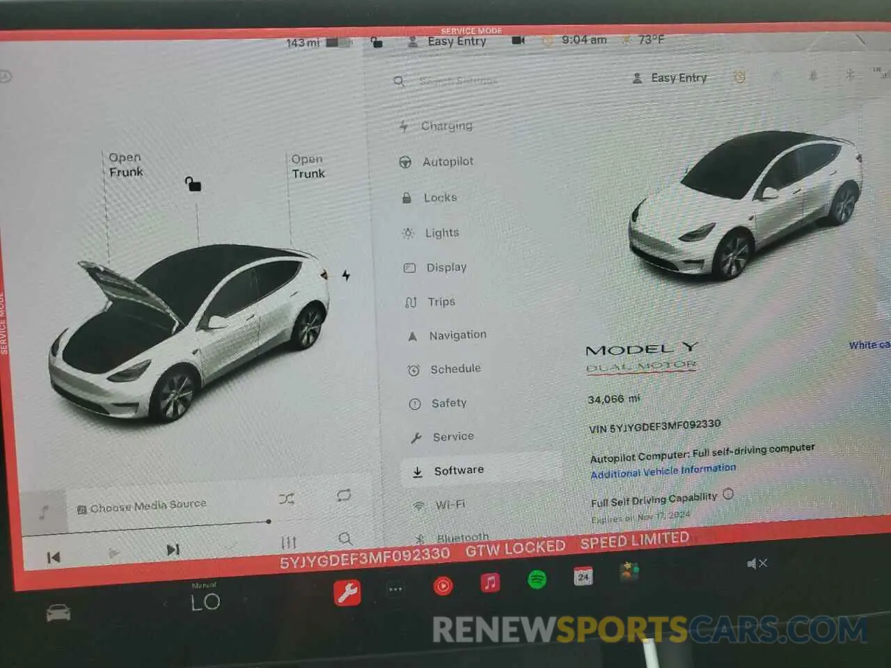 9 Photograph of a damaged car 5YJYGDEF3MF092330 TESLA MODEL Y 2021